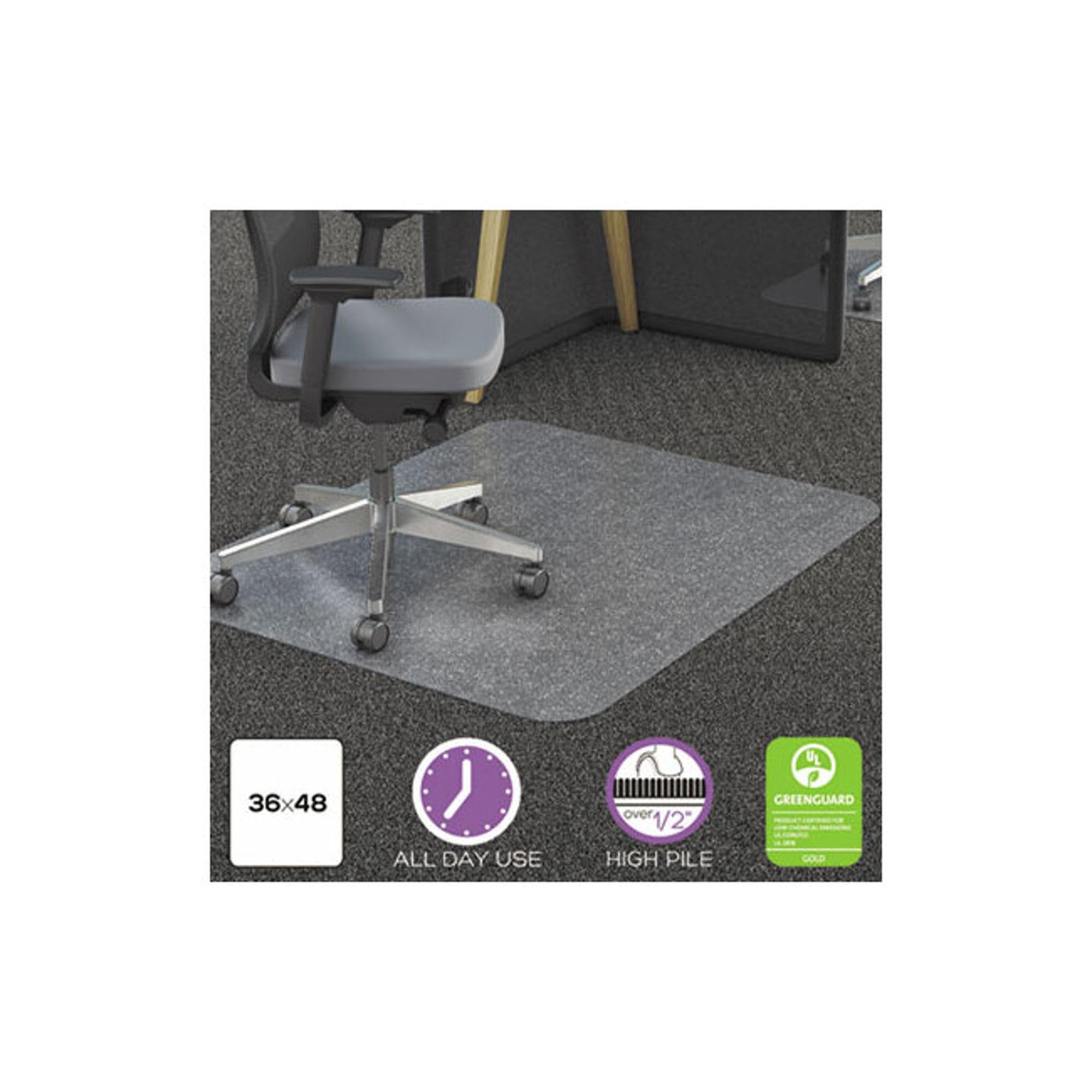 DEFLECTO CORPORATION CM11142PC Clear Polycarbonate Chair Mat 36