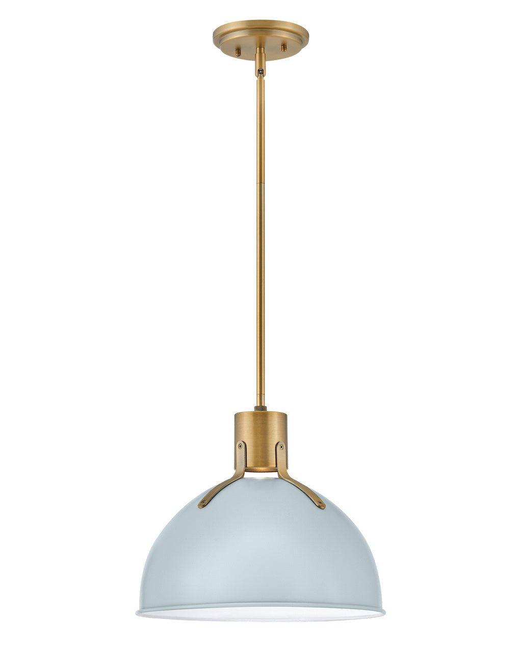 Argo LED Pendant Light Fixture in Pale Blue - Modern Hanging Ceiling Lamp for Living Room, Bedroom & Dining Area