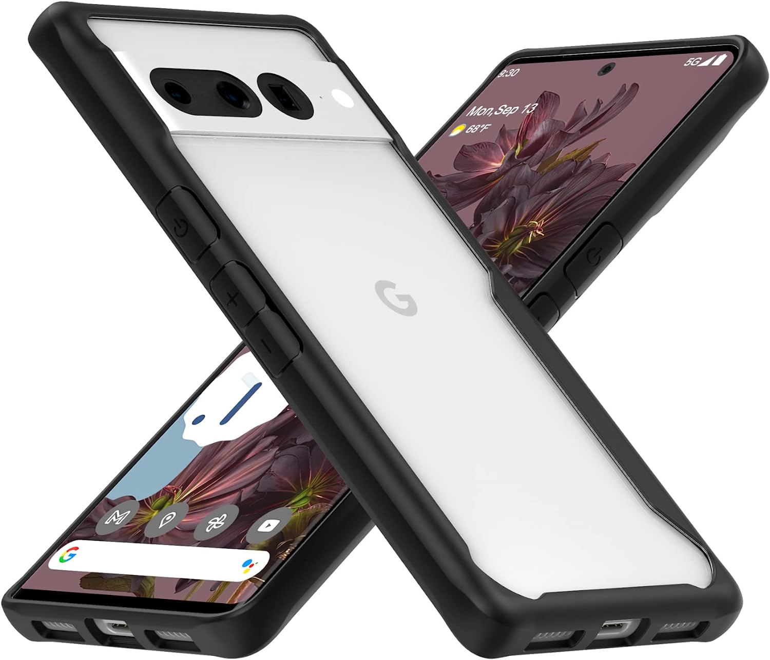 Google Pixel 7 Pro Case - Shockproof & Scratch Resistant Protective Phone Cover for Pixel 7 Pro (Black) | Perfect for Outdoor Activities, Travel & Daily Use