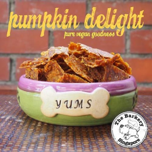 The Barkery Pumpkin Delight Dehydrated Dog Treats - All Natural, Grain-Free Dog Snacks for Small & Large Breeds (2 Sizes) - Perfect for Training, Rewards & Digestive Health