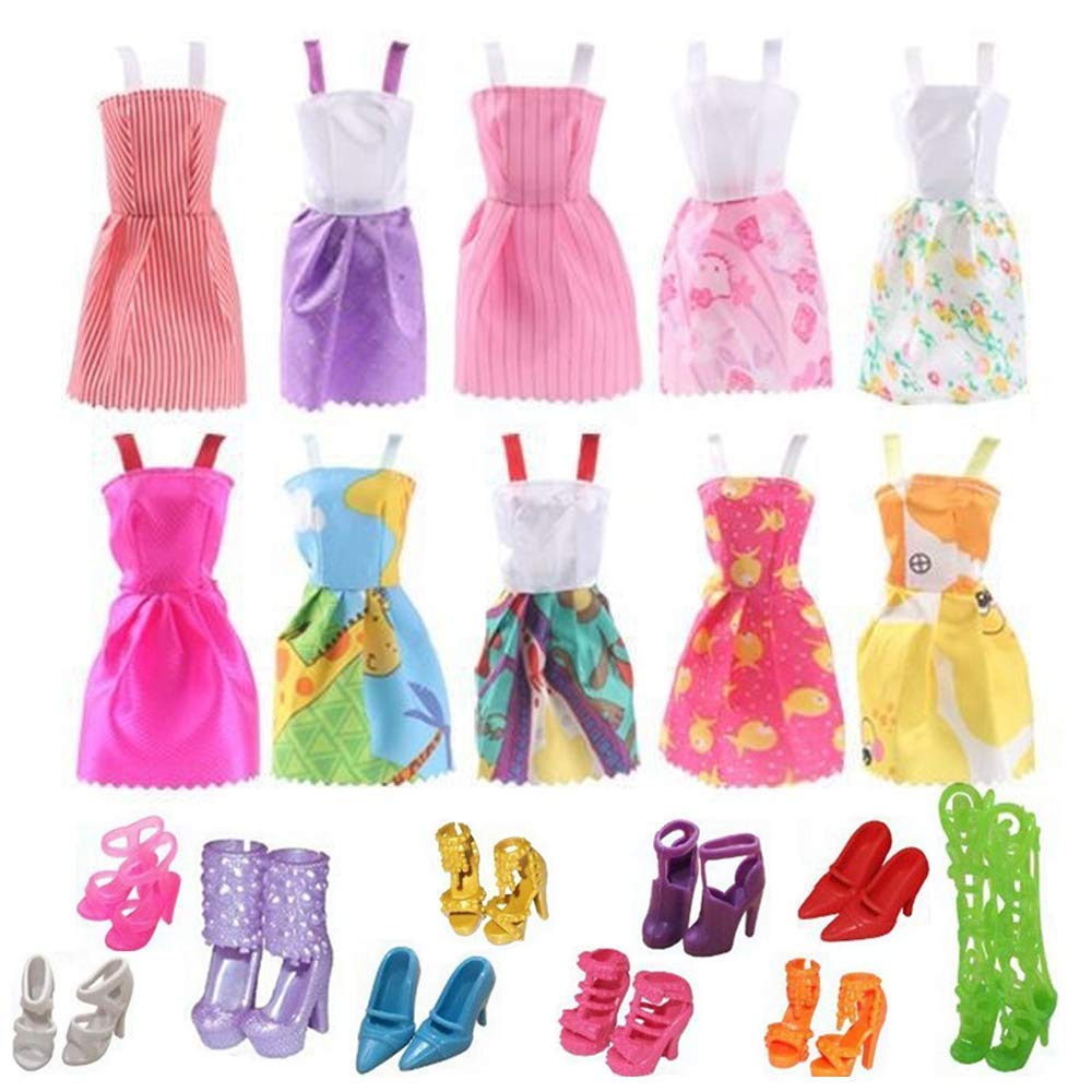 Doll Clothes & Dresses Set for Girls' Playtime