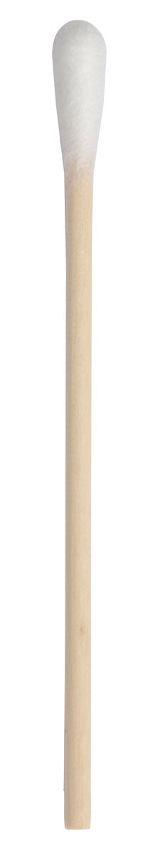 100-Pack Single-End Cotton Tipped Applicators 15.2cm (6 Inch) - Sterile Swabs for Medical, Beauty & Craft Use