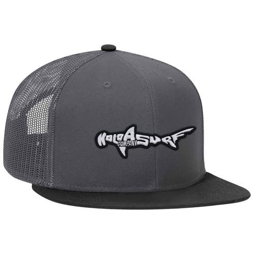 Koloa Shark Logo Mesh Back Trucker Hats - 12 Stylish Colors for Men & Women | Perfect for Outdoor Activities, Fishing, Hiking & Beach Adventures