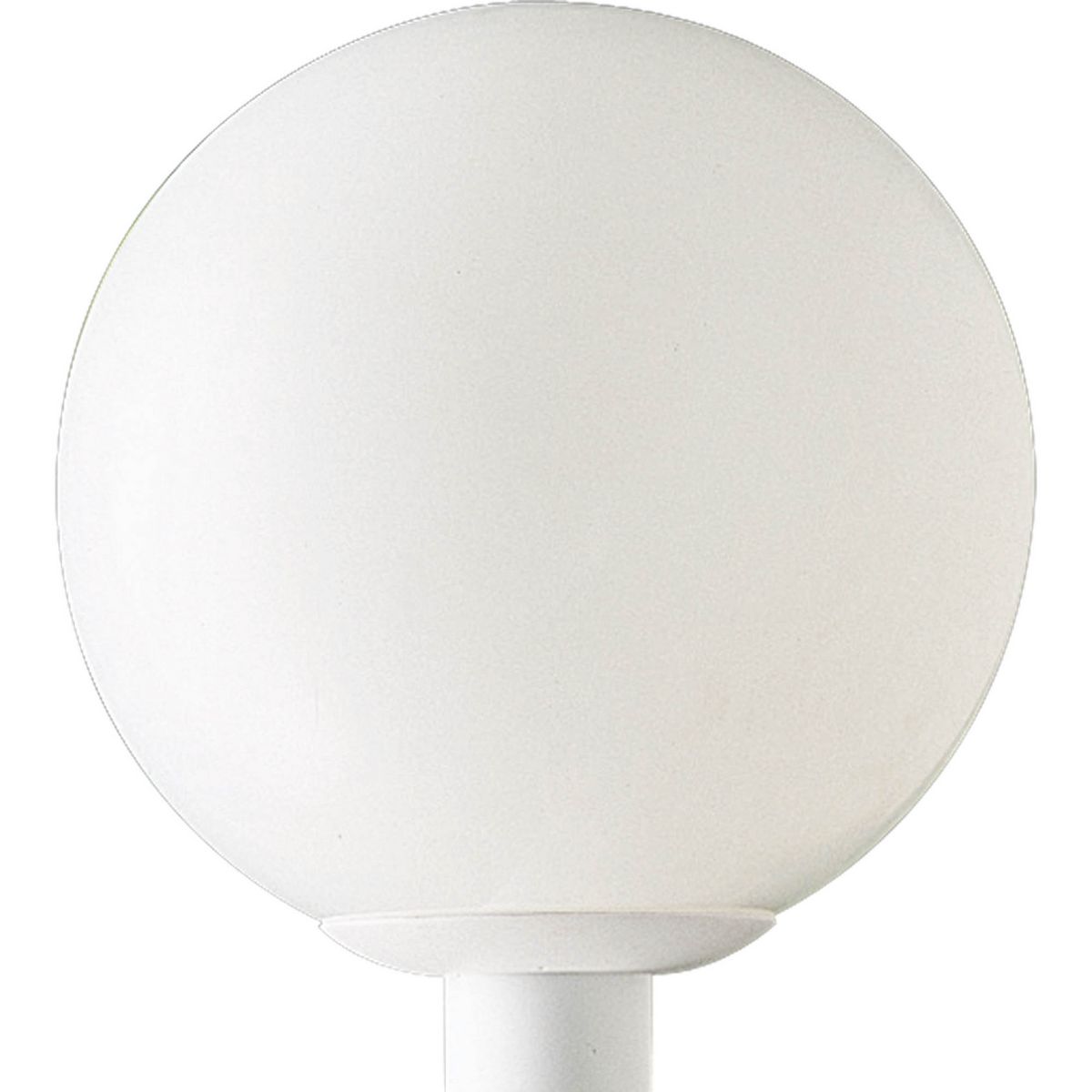 Modern Acrylic Globe Outdoor Post Lantern - Weather-Resistant Single Light Fixture for Porch, Garden, Pathway & Patio Lighting