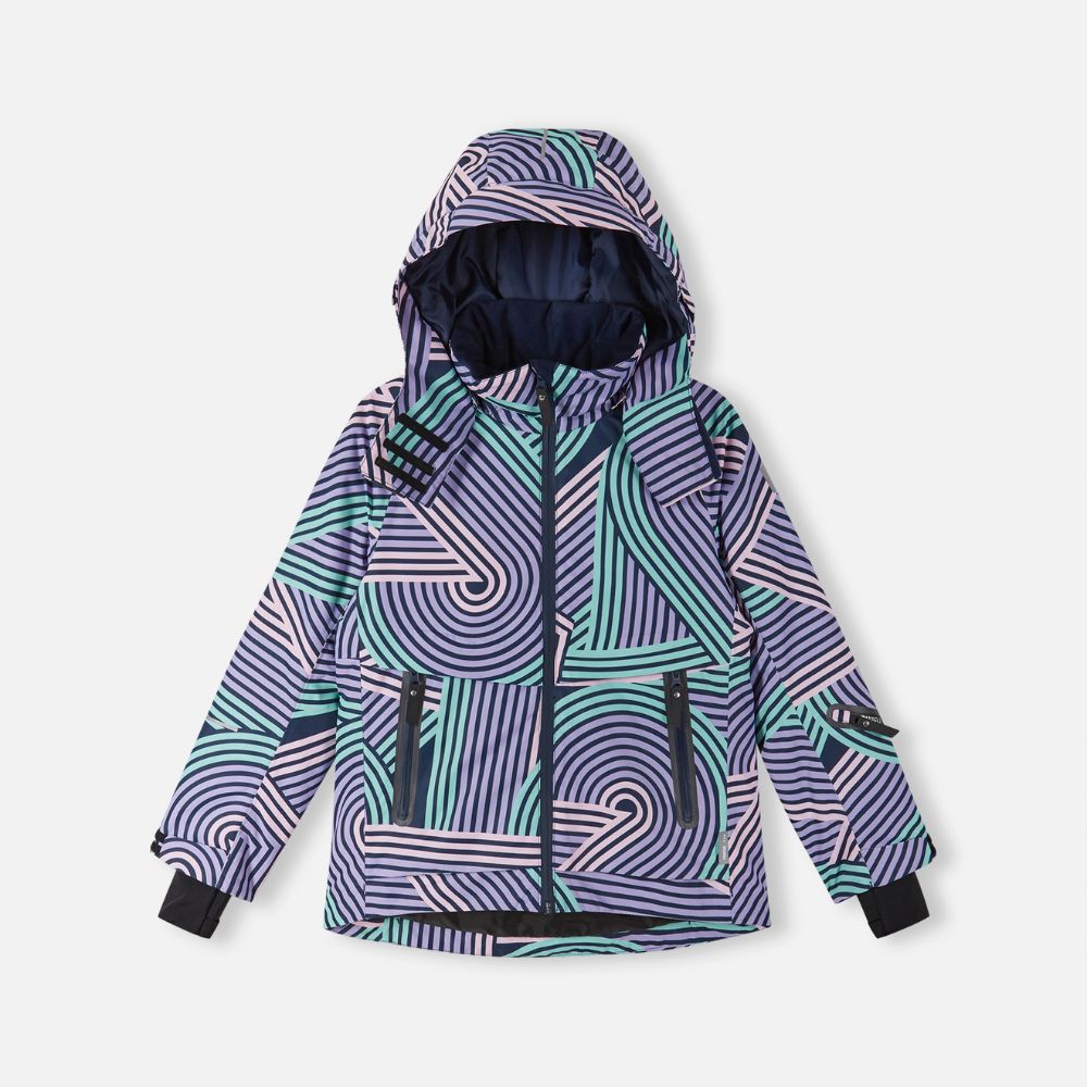 Reima Posio Girls Ski Jacket - Waterproof Winter Coat for Kids in Lilac Amethyst | Perfect for Snowboarding, Skiing & Outdoor Winter Activities