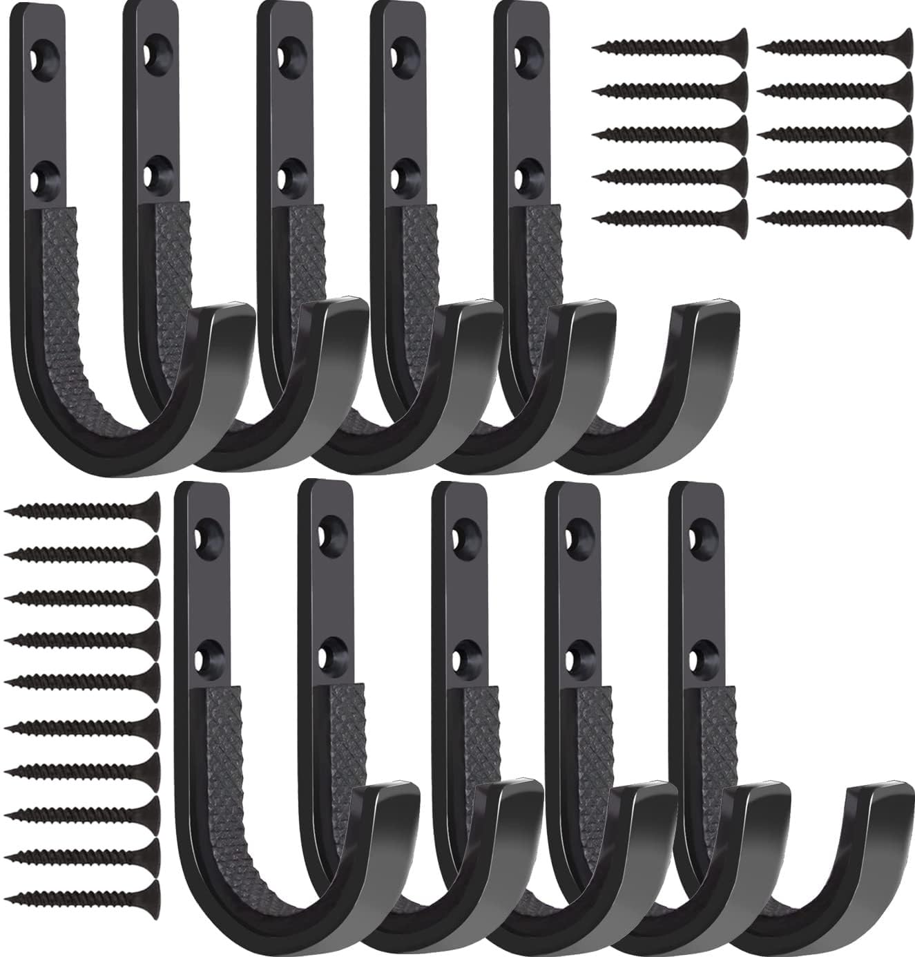 Heavy Duty Steel Wall Mount Gun Rack with Soft Padding - Secure Storage for Rifles, Shotguns & Archery Bows - Perfect for Home, Cabin, Hunting Lodge or Gun Range Organization