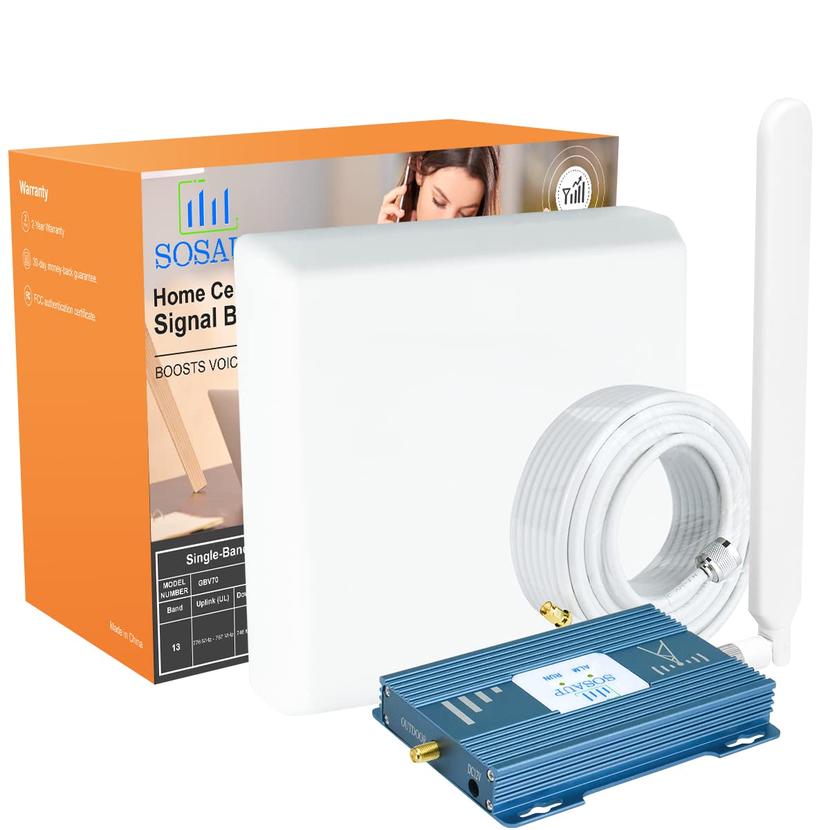 AT&T 5G 4G LTE Signal Booster for Home & Office - Cell Phone Signal Amplifier for AT&T, T-Mobile | Band 12/17 | Boosts Call & Data | Perfect for Rural Areas, Basements & Weak Signal Zones