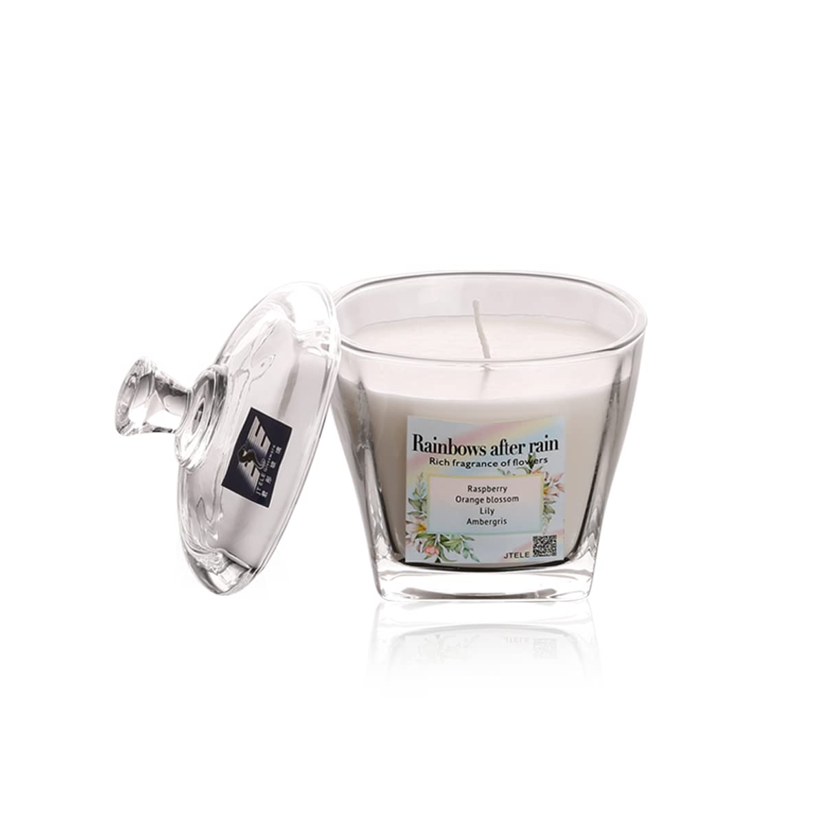 7OZ Soy Wax Essential Oil Scented Candle with Lid - Raspberry Lemon Aroma, 46 Hours Burn Time, Room Detox & Sleep Aid, Gift Box with Free Hook | Perfect for Home Relaxation, Spa Nights & Stress Relief