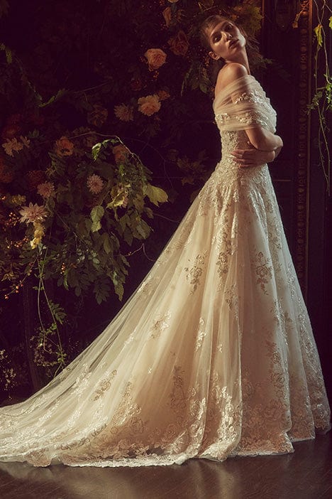 Monique Lhuillier Bliss BL19216 Wedding Dress Size 12 - Perfect for Bridal Gowns, Formal Occasions & Special Events