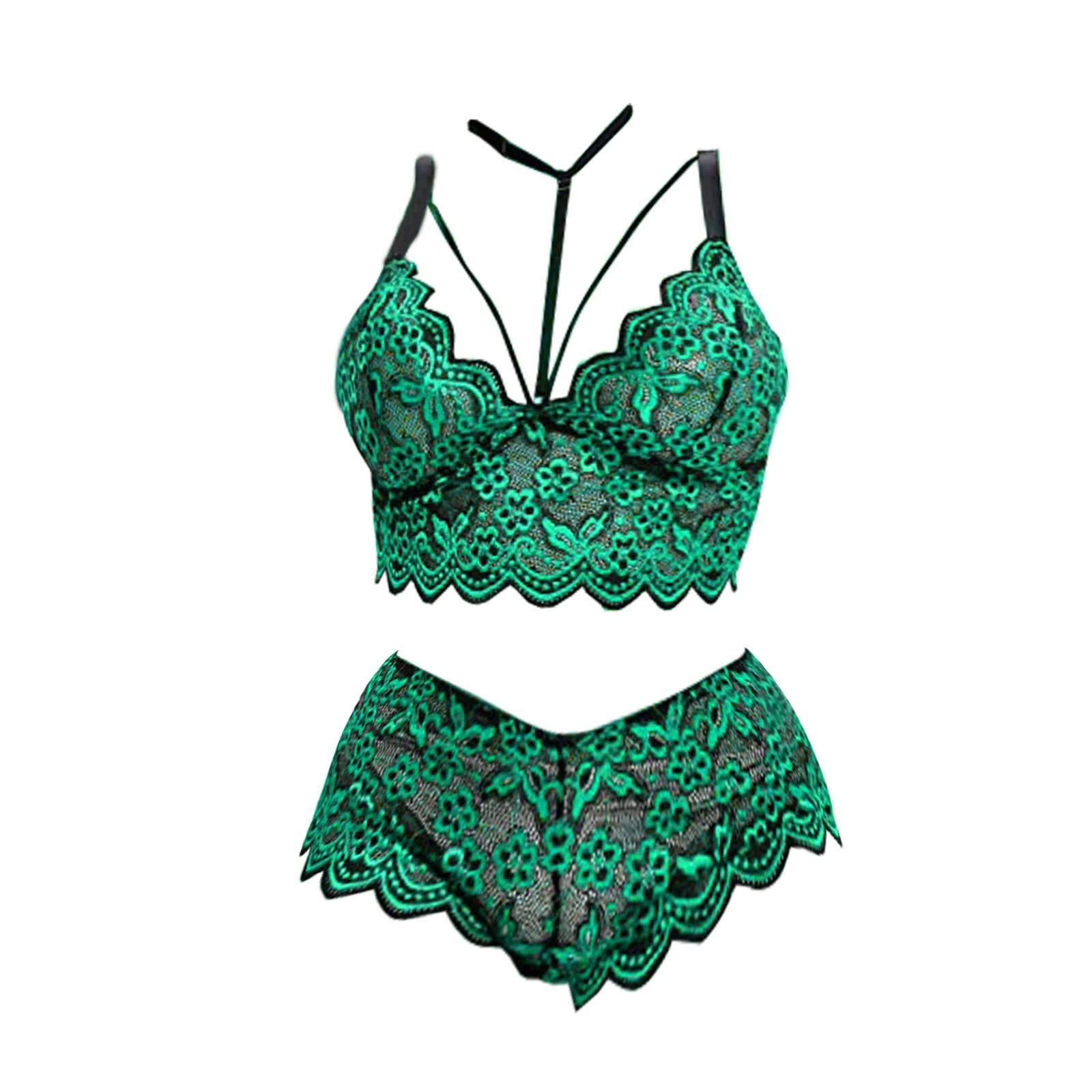 Sexy Lace Babydoll Lingerie Set for Women - 2 Piece Boudoir Pajamas & Bodysuit Sleepwear | Perfect for Valentine's Day, Honeymoon & Romantic Nights