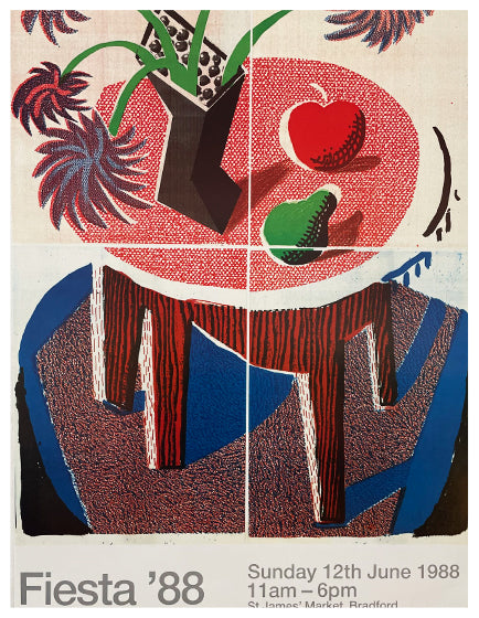 DAVID HOCKNEY FIESTA 1988 Art Print - Vibrant Mexican-Themed Wall Decor for Living Room, Office & Gallery Displays