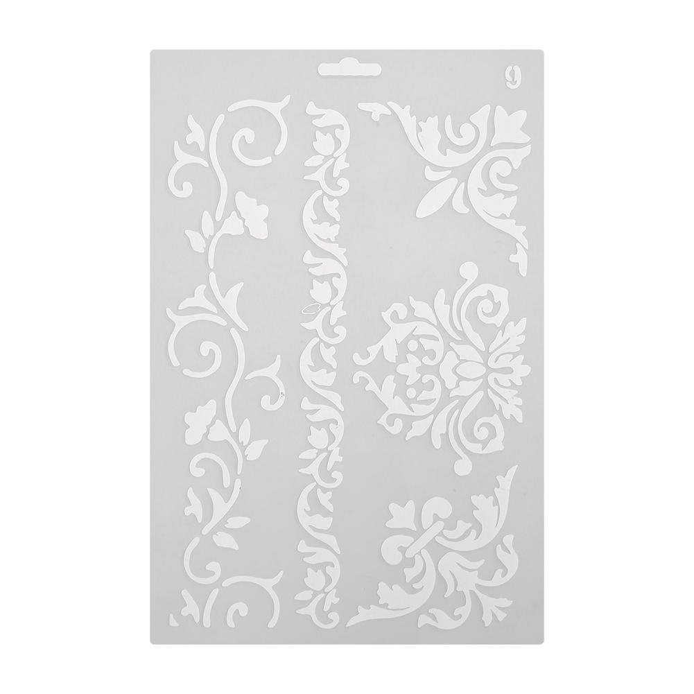 SIKIWIND Hollow Ruler Template for Card Making - DIY Scrapbooking, Photo Album, Drawing Tool with Lace Edge Design - Perfect for Crafting, Memory Books, and Art Projects