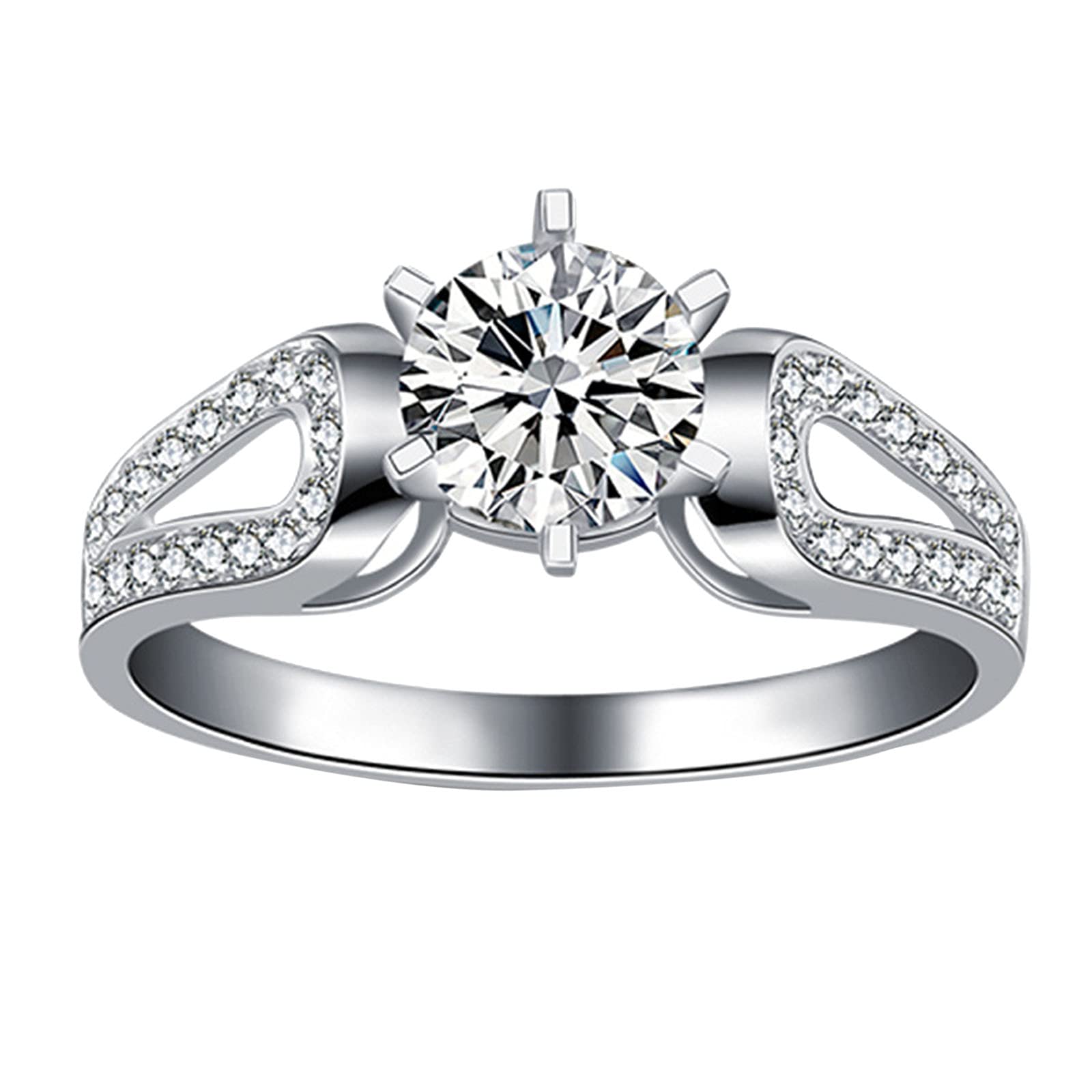 Stylish Hollow Geometric Ring for Women - Fashionable Diamond Snake Jewelry - Perfect for Parties, Dating & Everyday Wear