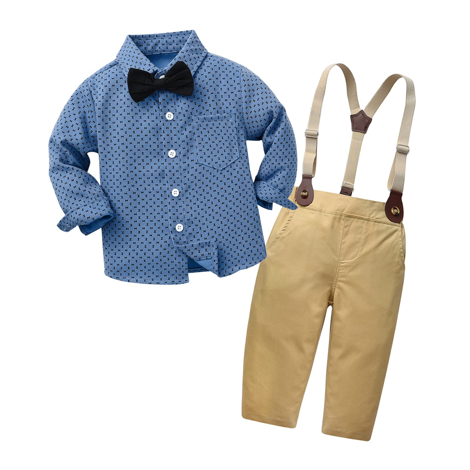 IBOBOOM Baby Boys Formal Suits Outfits - Newborn Dress Sets in Black | Perfect for Christening, Photos & Special Occasions