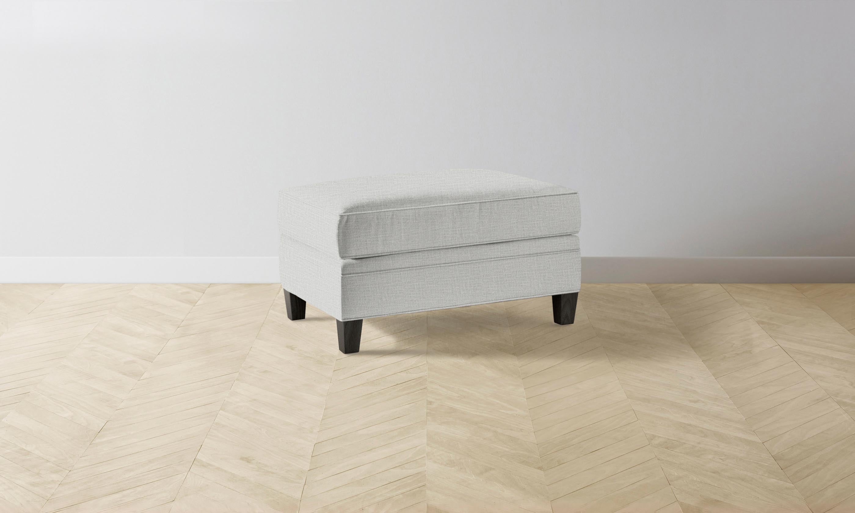 Premium Carmine Ottoman - Durable Woven Chenille Fabric with Steel Frame - Perfect for Living Room, Bedroom, or Home Office Seating