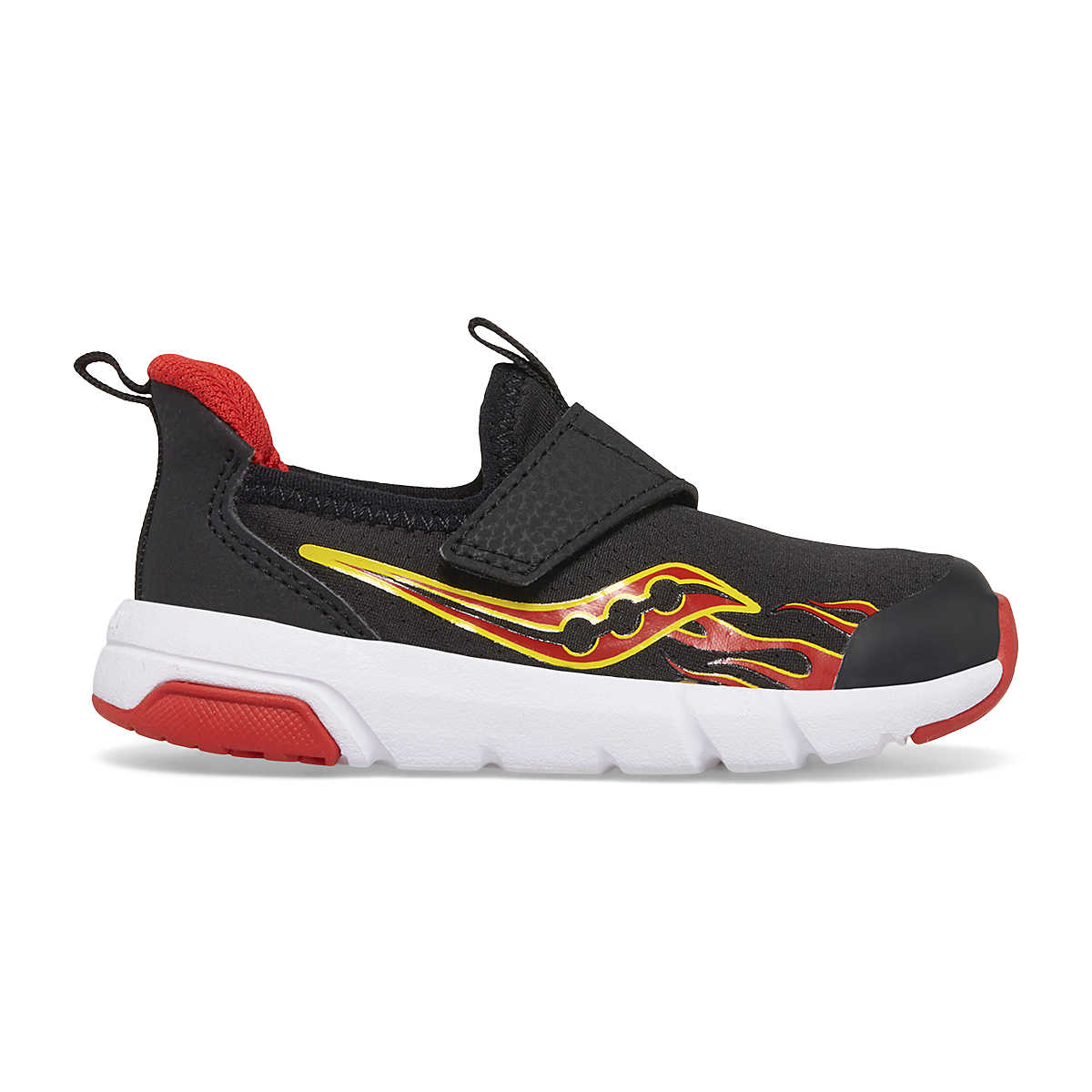 Saucony Black & Red Breeze Toddler Sneakers - Lightweight Comfortable Walking Shoes for Kids | Perfect for Playground, School & Everyday Wear