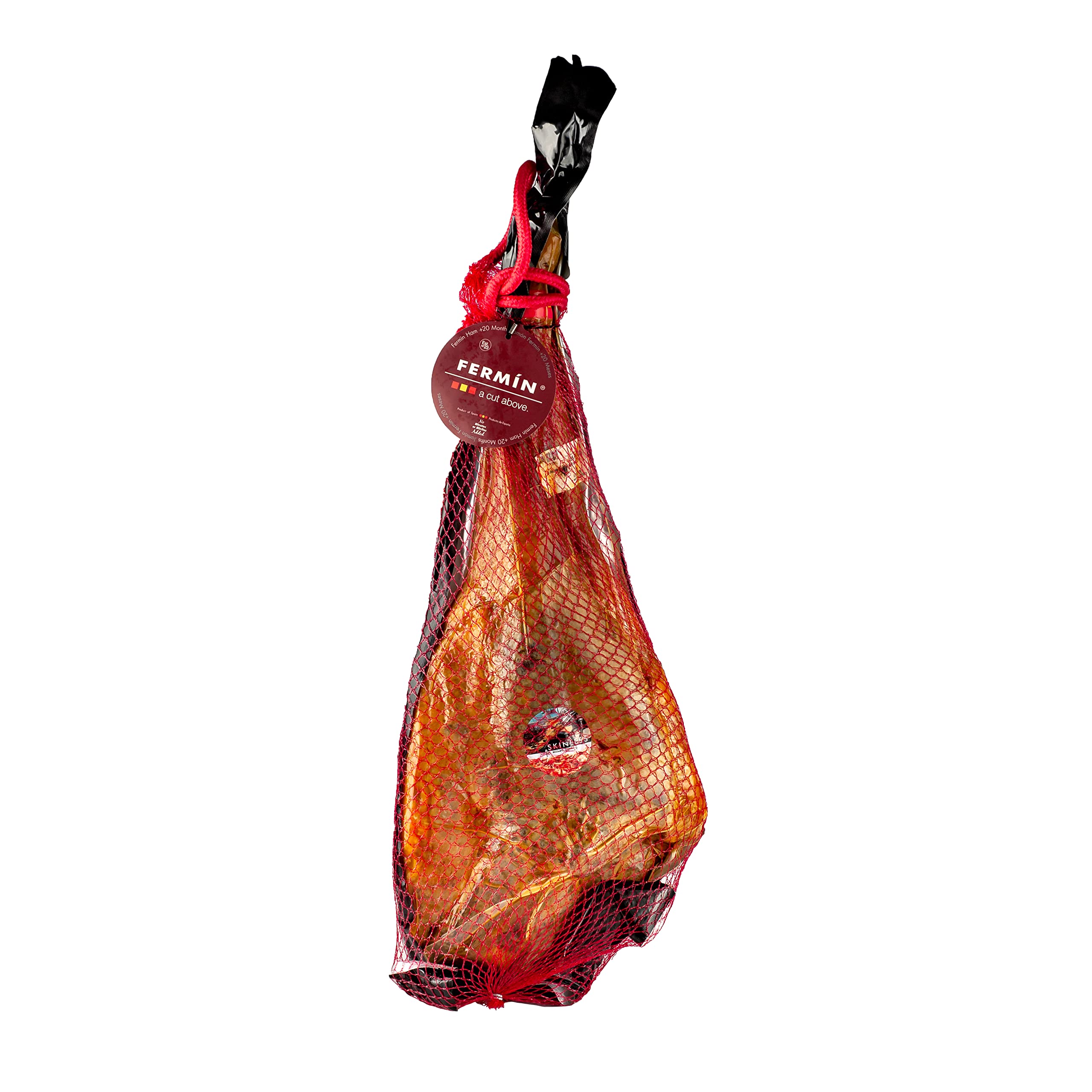Premium Serrano Ham (Bone-in) 18-24 Months Aged | Authentic Jamon Serrano by Fermin | Perfect for Charcuterie Boards, Tapas & Gourmet Gifts
