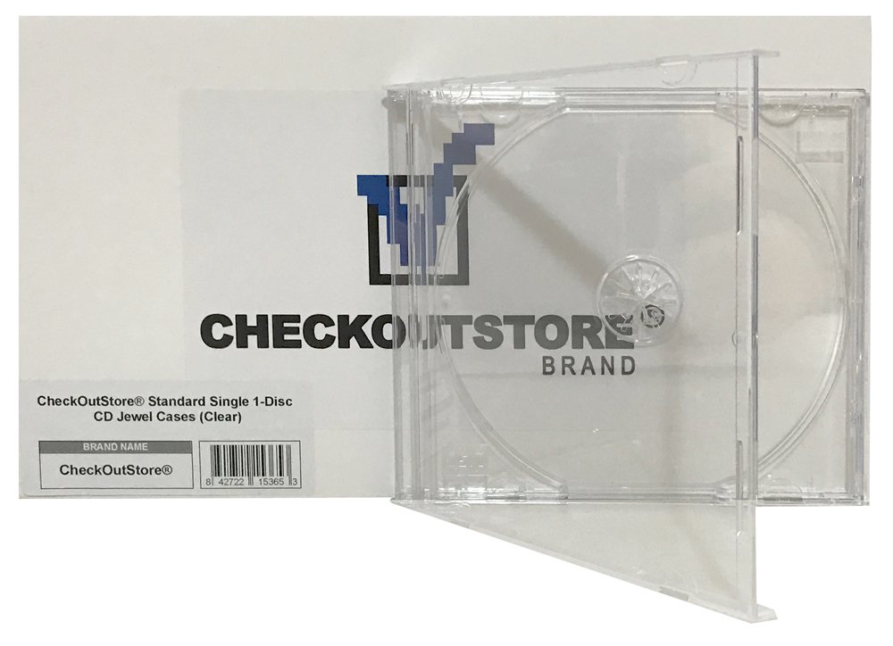 200 Clear Standard Single 1-Disc CD Jewel Cases - Bulk Pack for Music Albums, DVDs, Media Storage | Perfect for DJs, Musicians, Collectors & Archiving