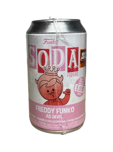 Funko Pop! Heavy Metal Box of Fun Freddy as Devil (Pink) Soda Vinyl Figure - Collectible Toy for Pop Culture Fans & Home Decor