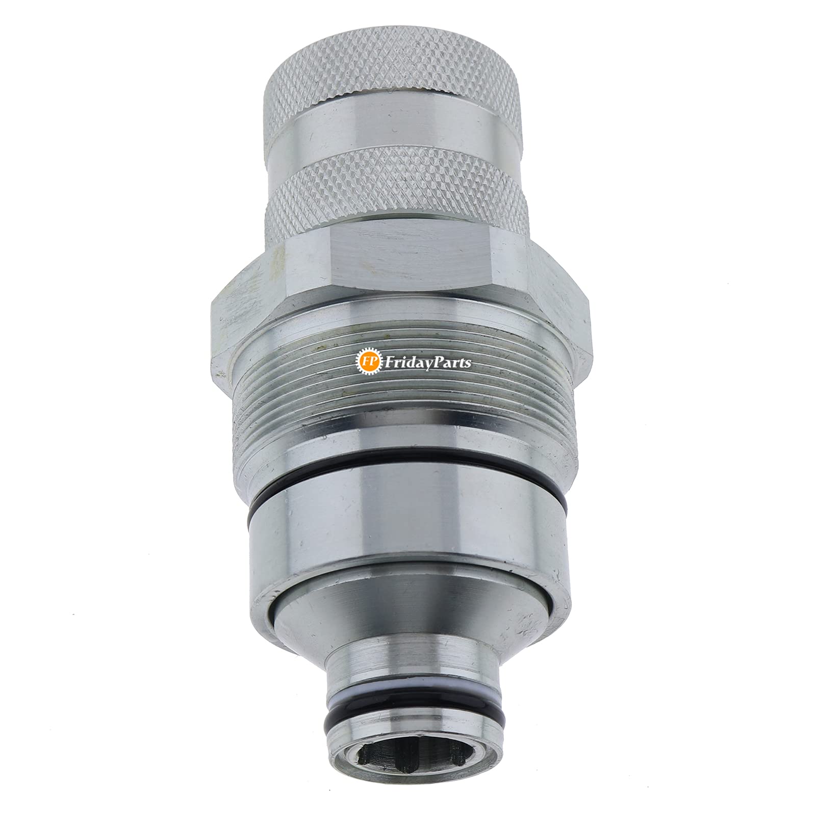 FridayParts Female Hydraulic Flat Face Quick Connect Coupler 47396761 - Compatible with New Holland C227 C232 C238 L213 L215 L216 L218 L220 L221 L223 L225 L228 L230 L234 Tractor Loaders - Ideal for Agricultural Equipment, Construction Machinery, and Hydraulic System Repairs