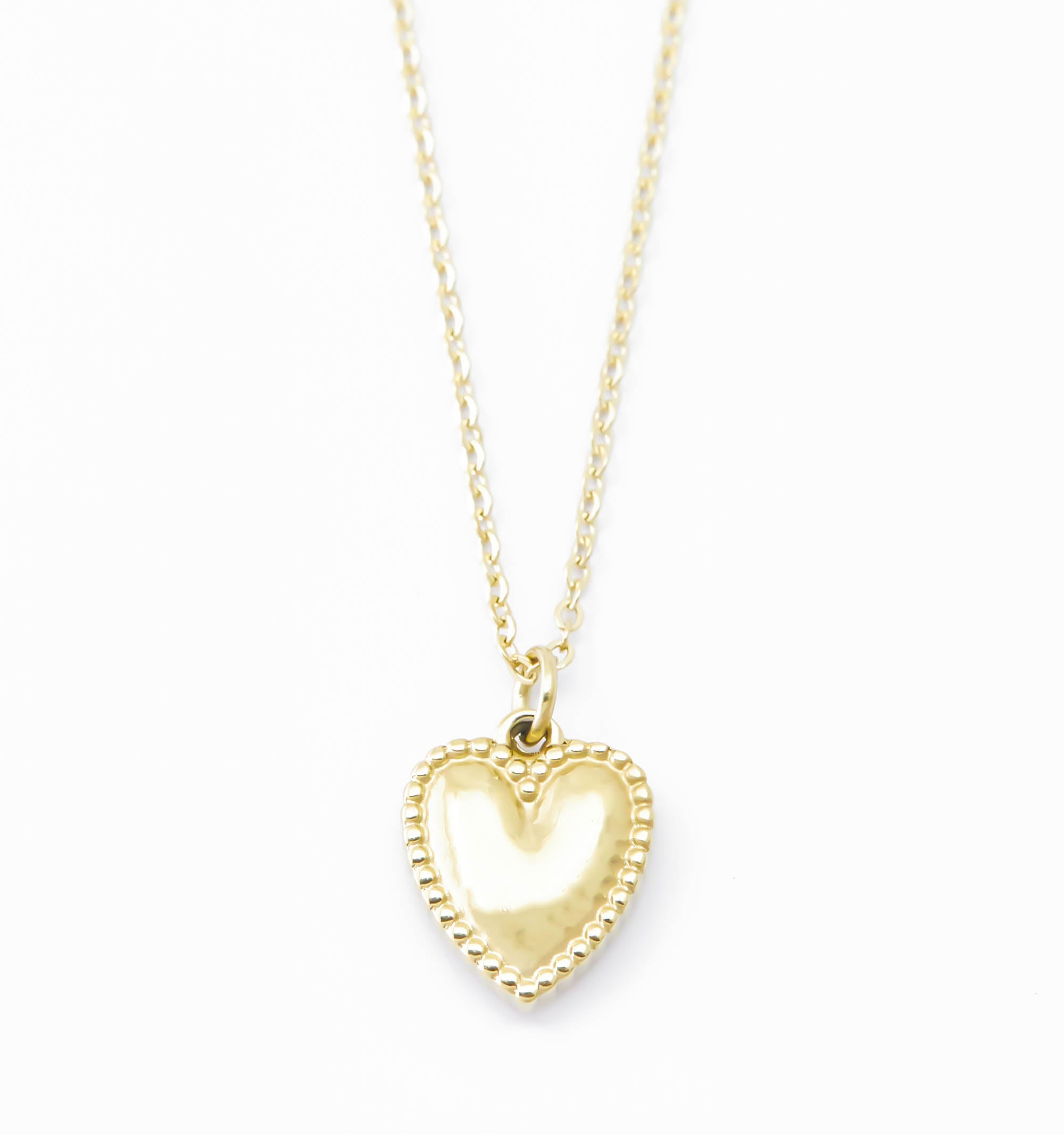 Dainty Heart Charm Necklace for Women - Elegant Gold Plated Pendant Jewelry Gift for Her - Perfect for Valentine's Day, Anniversary & Romantic Occasions