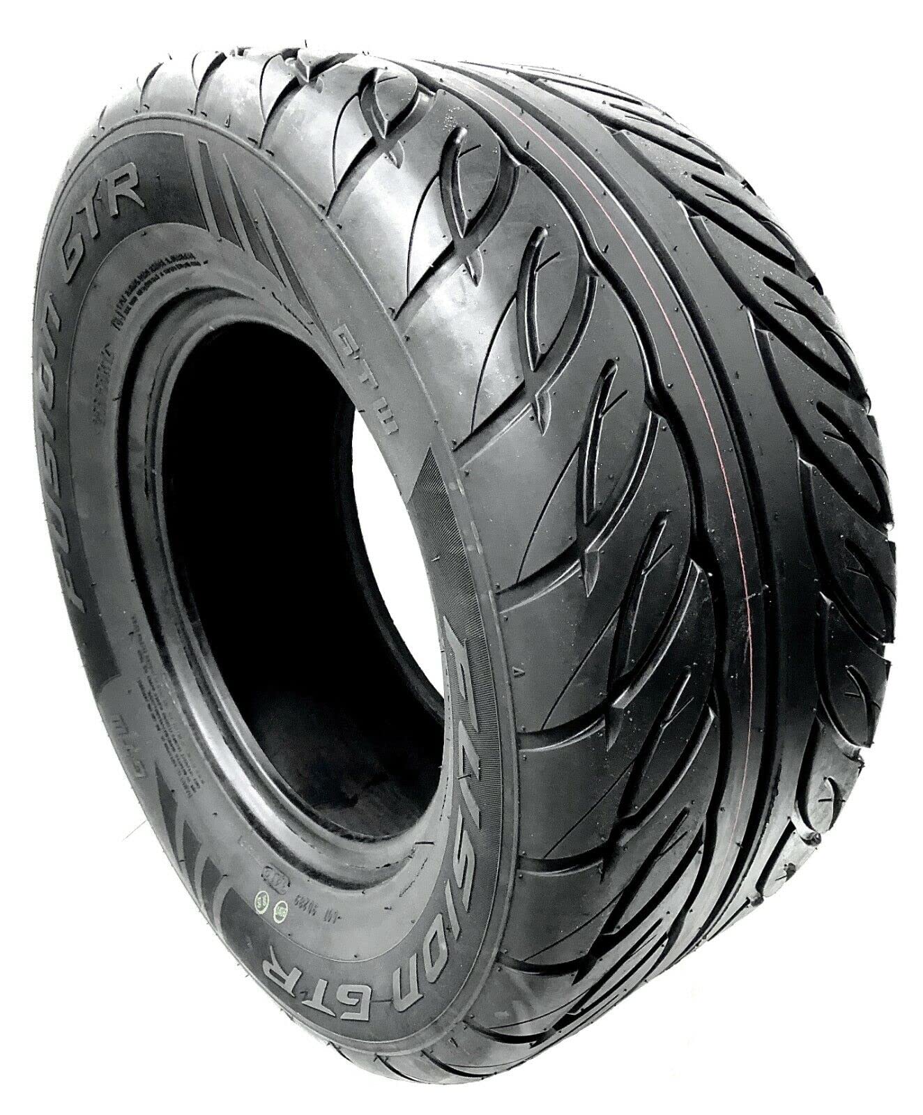 Fusion GTR Steel Belted Radial DOT Golf Cart Street Tires 255/55-R12 - Premium Traction for Golf Carts, Utility Vehicles & Low-Speed Street Use