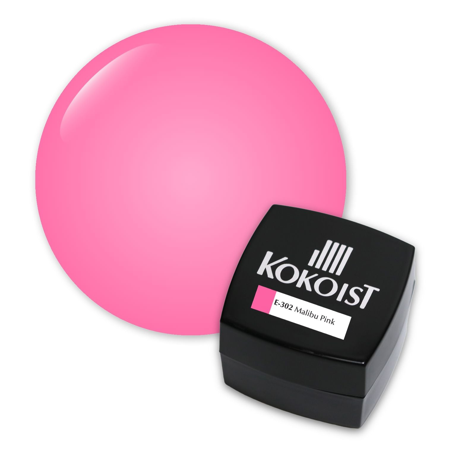 Kokoist E 302 Malibu Pink Nail Gel Polish - Long Lasting Professional Salon Quality Gel for Manicures & Pedicures | Perfect for Nail Art, French Tips & Special Occasions