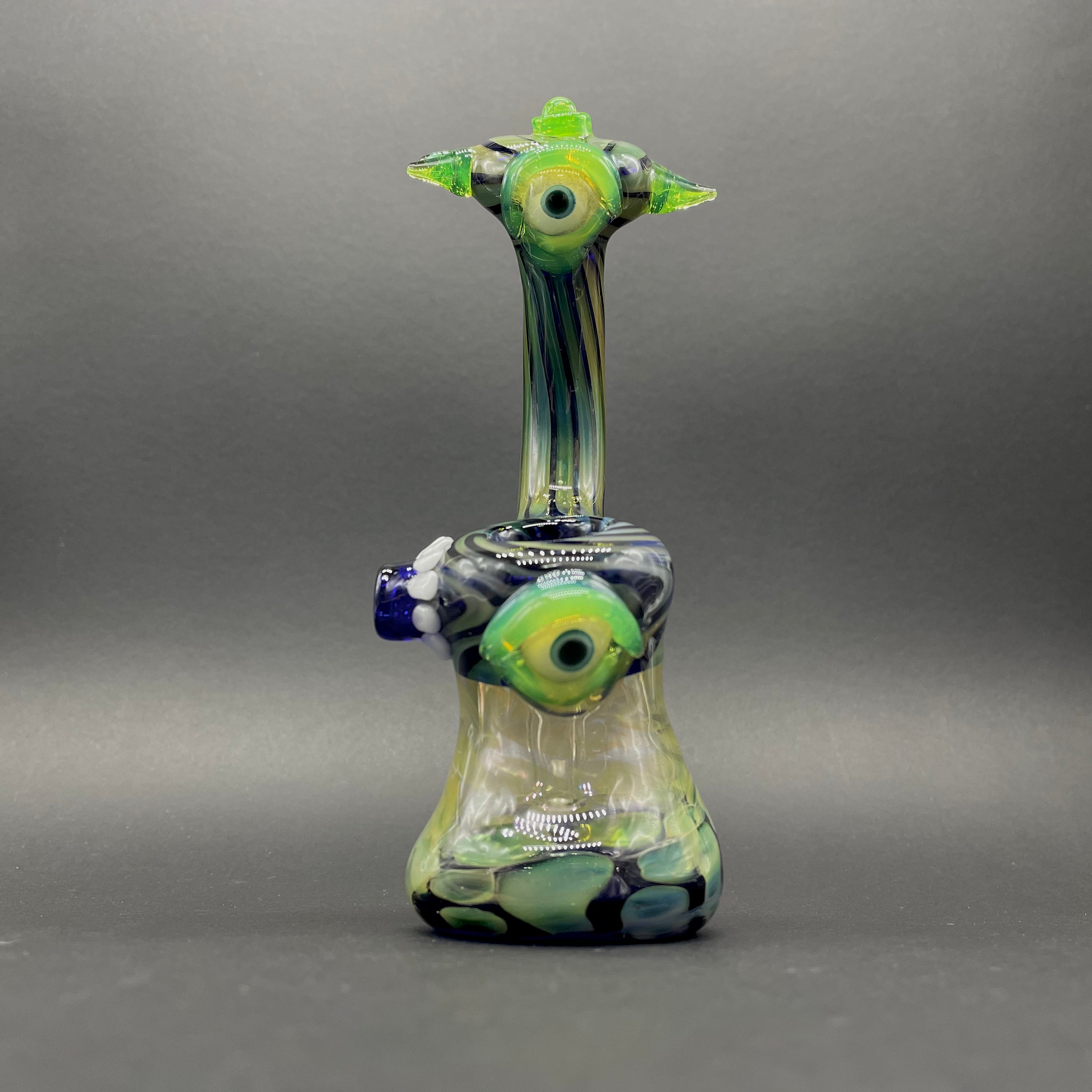 Alien Head Bubbler - Unique Glass Water Pipe for Smoking | Perfect for Home Use, Parties & Gifts