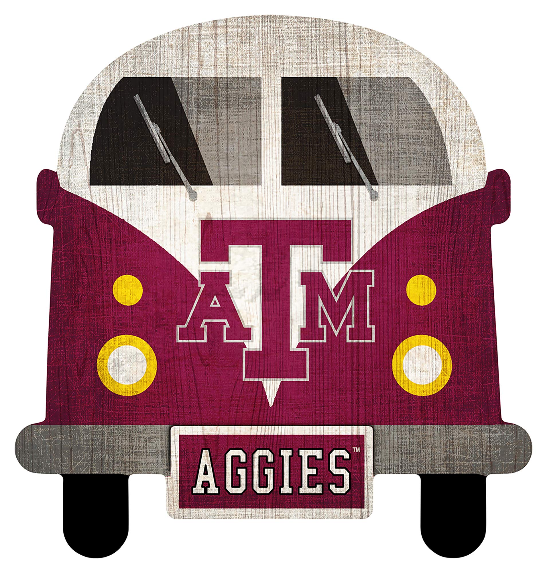 Fan Creations NCAA 12 Inch Team Bus Sign - Officially Licensed College Sports Decor for Tailgating, Dorm Room & Game Day Parties