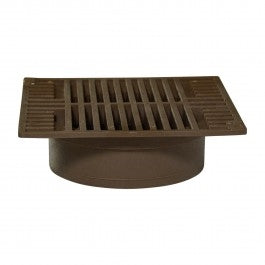 NDS 883S 8 Square Grate Sand - Heavy-Duty Drainage Grate for Landscaping, Driveways & Commercial Use