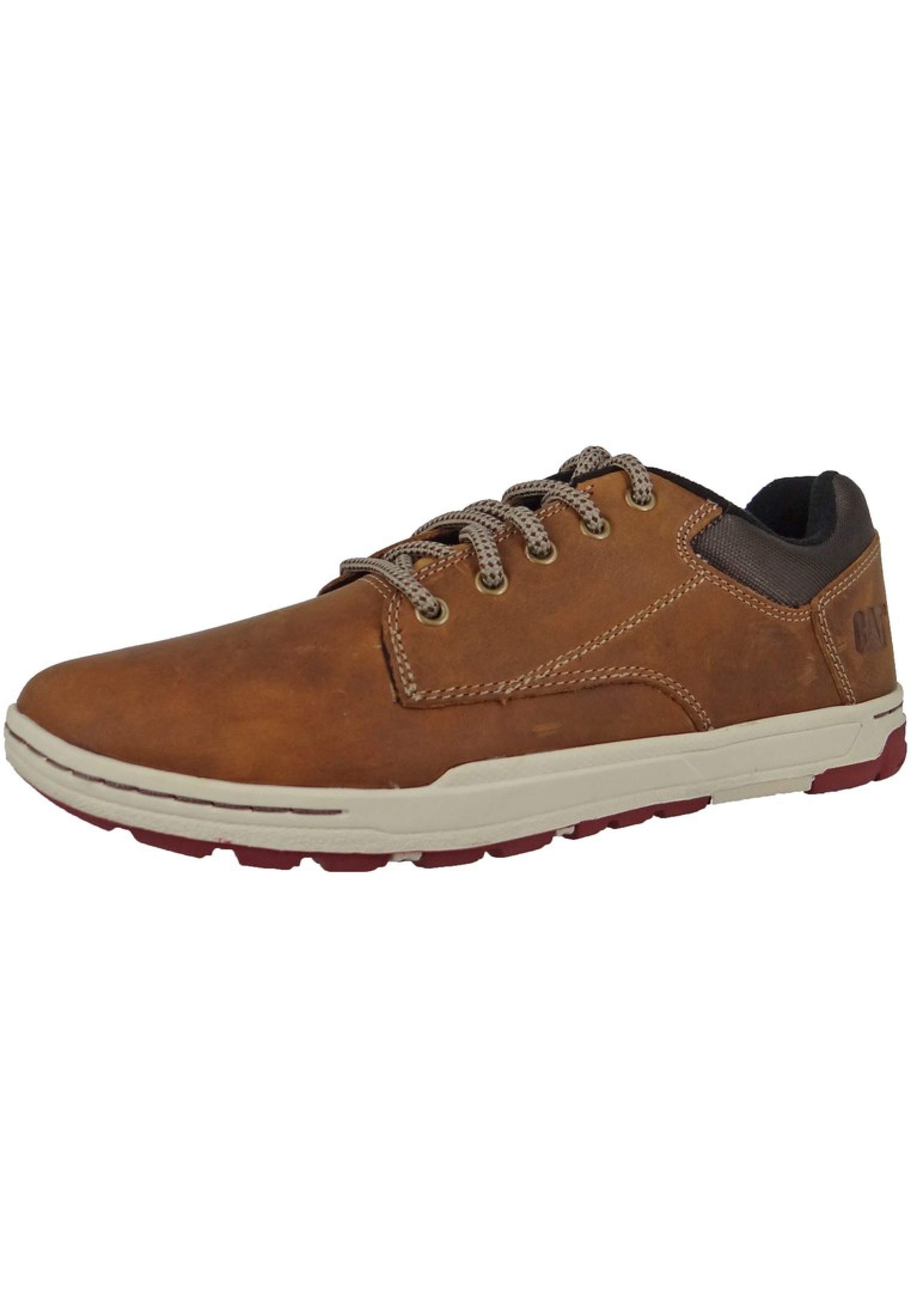 Caterpillar Men's Colfax Casual Sneakers - Brown Leather Trainers Size 8 UK | Comfortable Walking Shoes for Work & Outdoor Activities