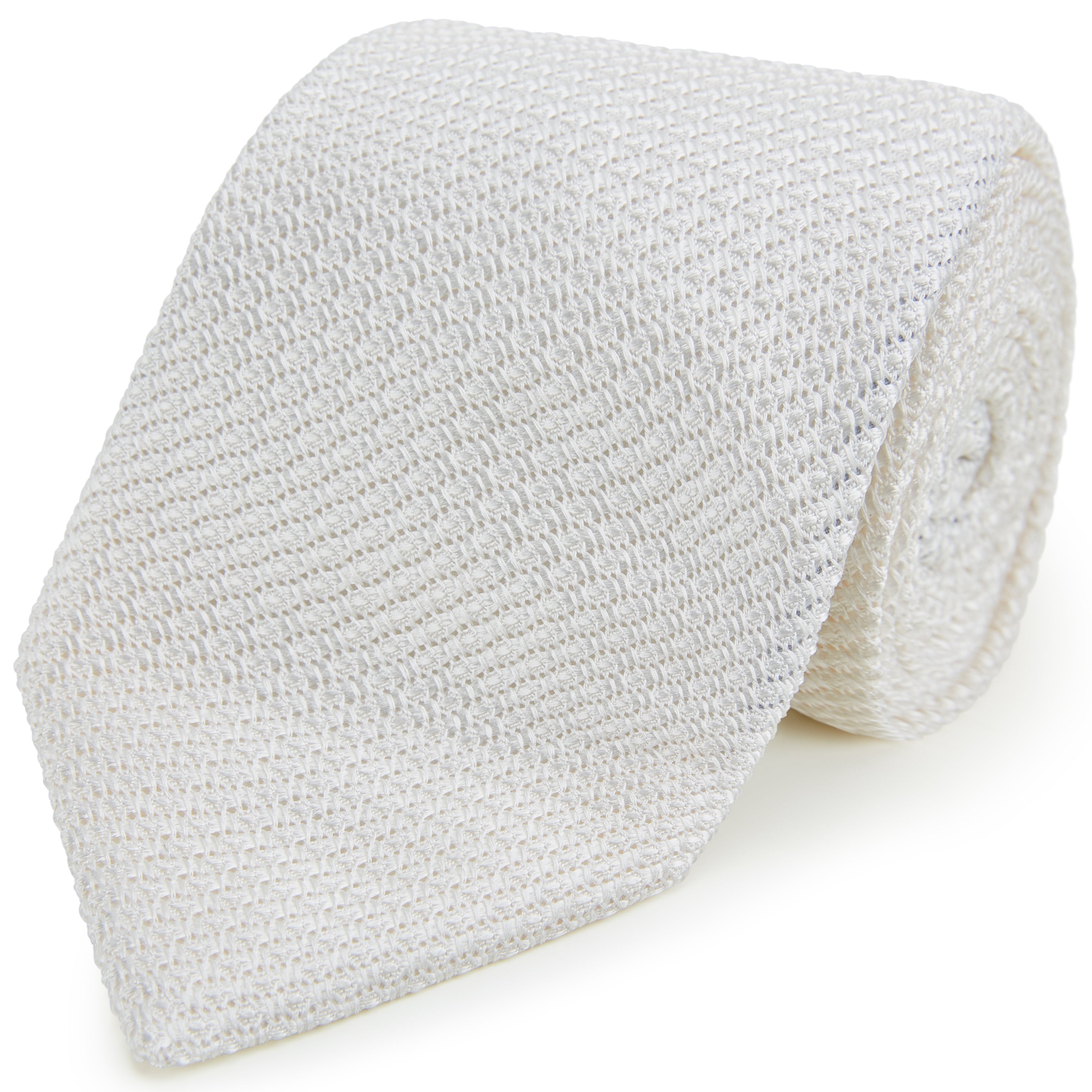 Handmade Ivory Grenadine Silk Necktie for Men - Premium Wedding & Business Formal Accessories - Perfect for Office, Groomsmen & Special Occasions