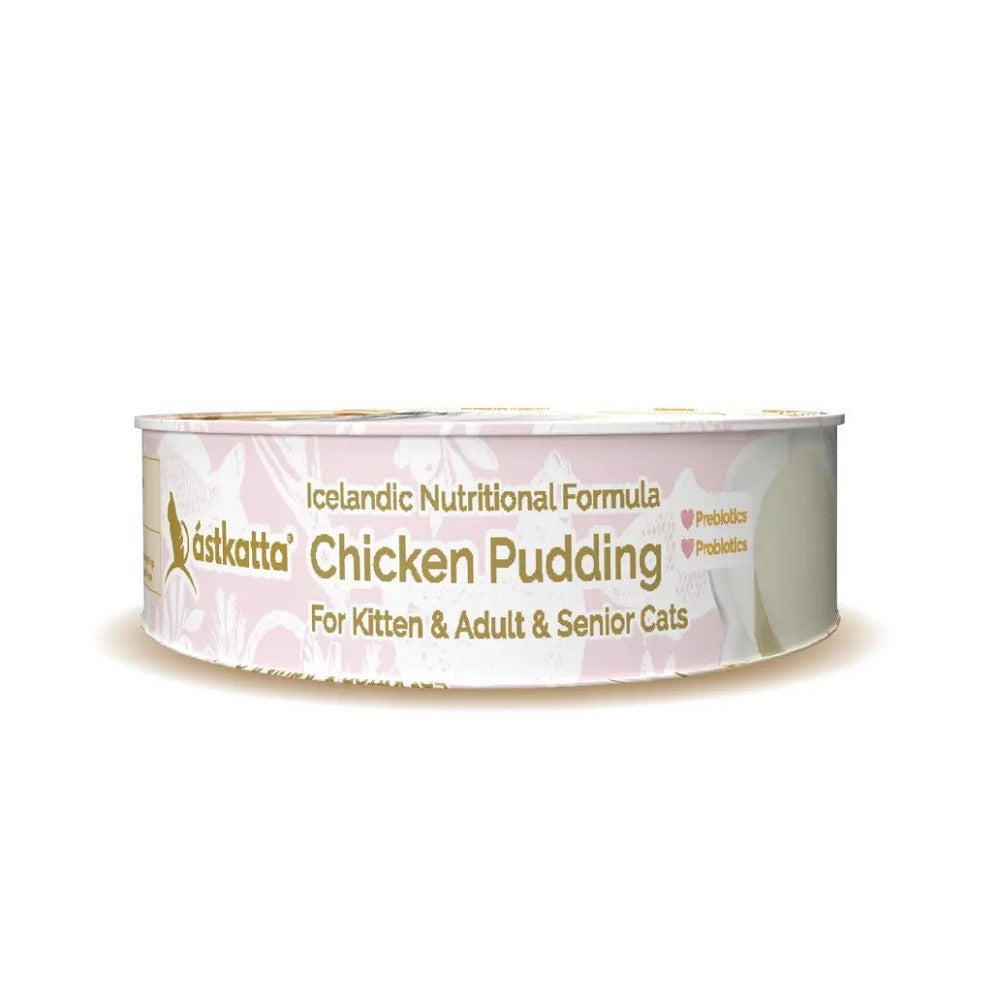 Premium Chicken Pudding Cat Food - Grain-Free Wet Cat Food for Adult & Senior Cats - High Protein, Natural Ingredients - Perfect for Mealtime, Snacks & Special Treats