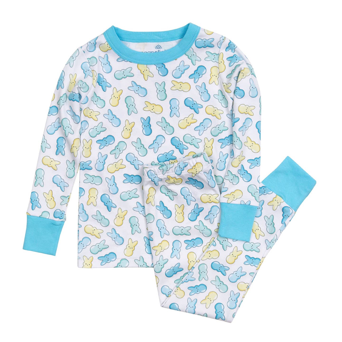 Peep Tastic Long Sleeve Pajama Set for Women - Soft & Comfortable Blue Sleepwear | Perfect for Cozy Nights, Loungewear & Sleepovers
