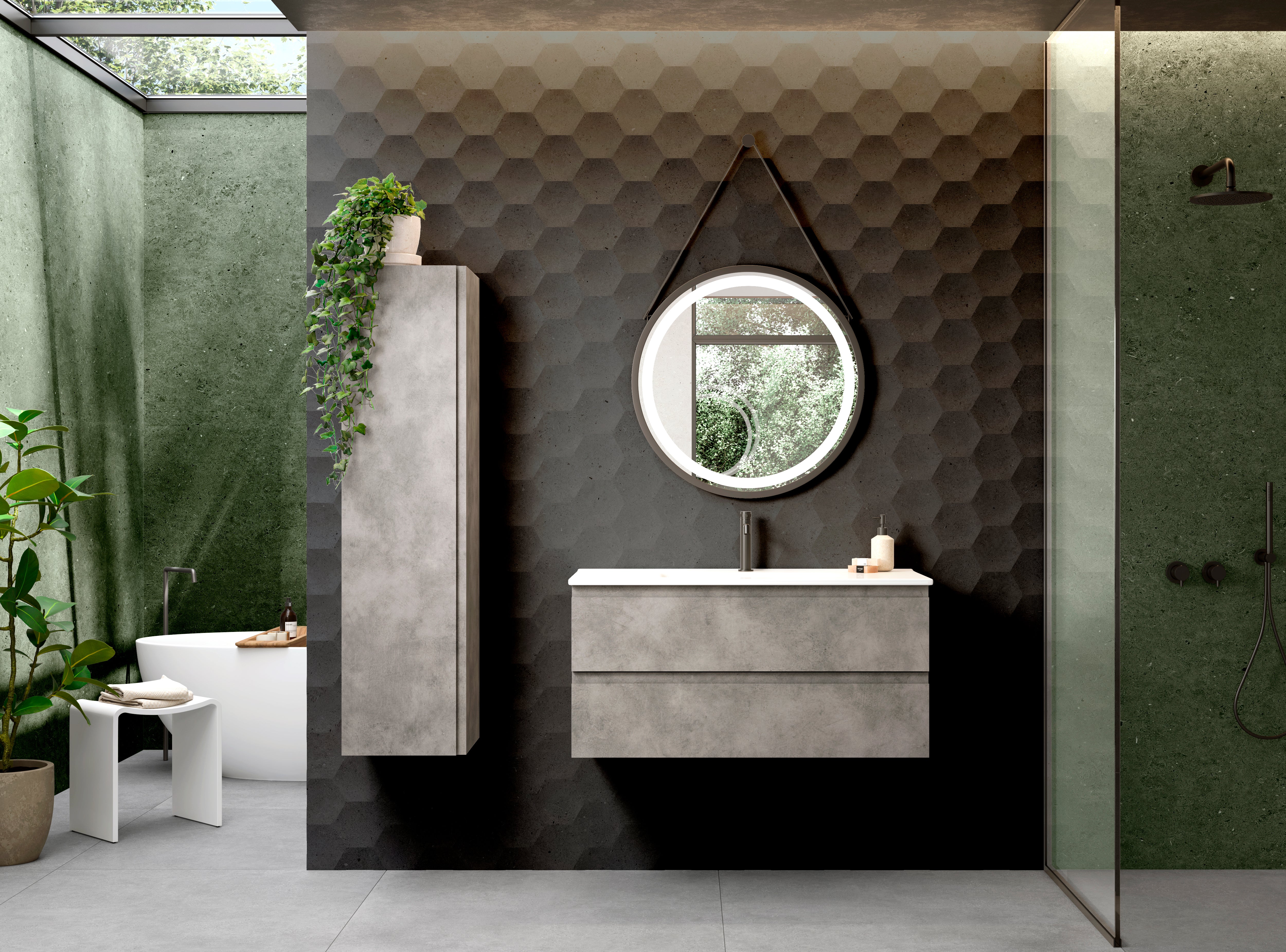 Pasadena Single Bathroom Vanity Cabinet with Onyx Ceramic Basin - Modern Bathroom Storage Solution for Small Spaces, Powder Rooms & Guest Baths