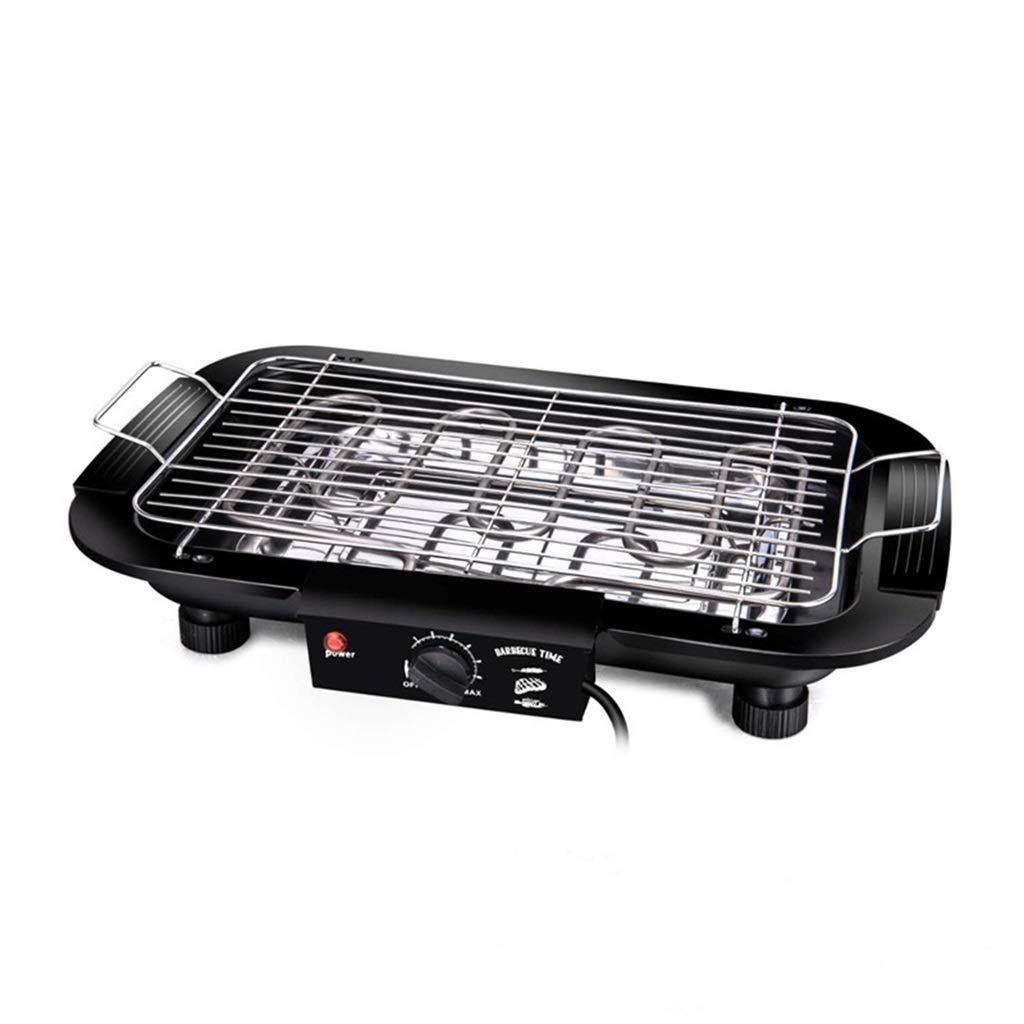 Smokeless Electric Grill Pan - 220V Non-Stick Griddle with Temperature Control for Indoor & Outdoor BBQ - Perfect for Home Cooking, Camping, and Backyard Parties