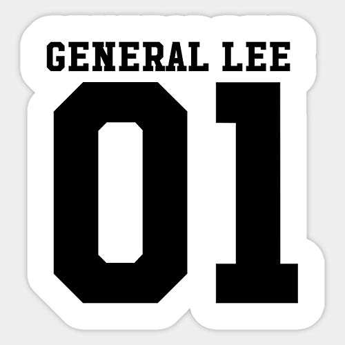 General Lee Car Vinyl Sticker Decal - Durable Bumper Sticker for Cars, Trucks & Vehicles - Waterproof Auto Decoration for Windows, Laptops & Motorcycles