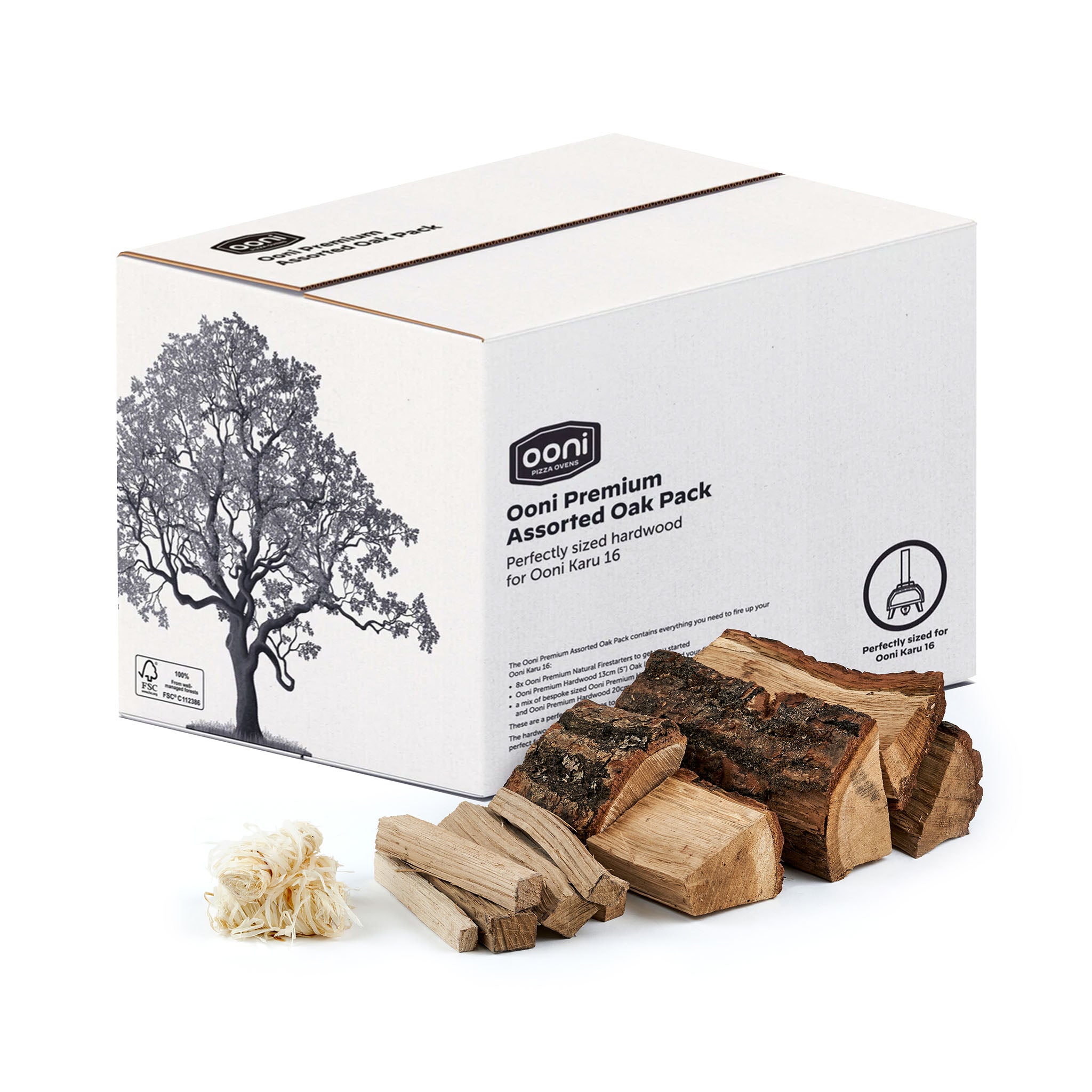Premium Oak Wood Bundle for Ooni Karu 16 & Karu 2 Pro Pizza Ovens – High-Quality Cooking Fuel for Authentic Wood-Fired Pizza, Perfect for Outdoor Cooking and Backyard Gatherings