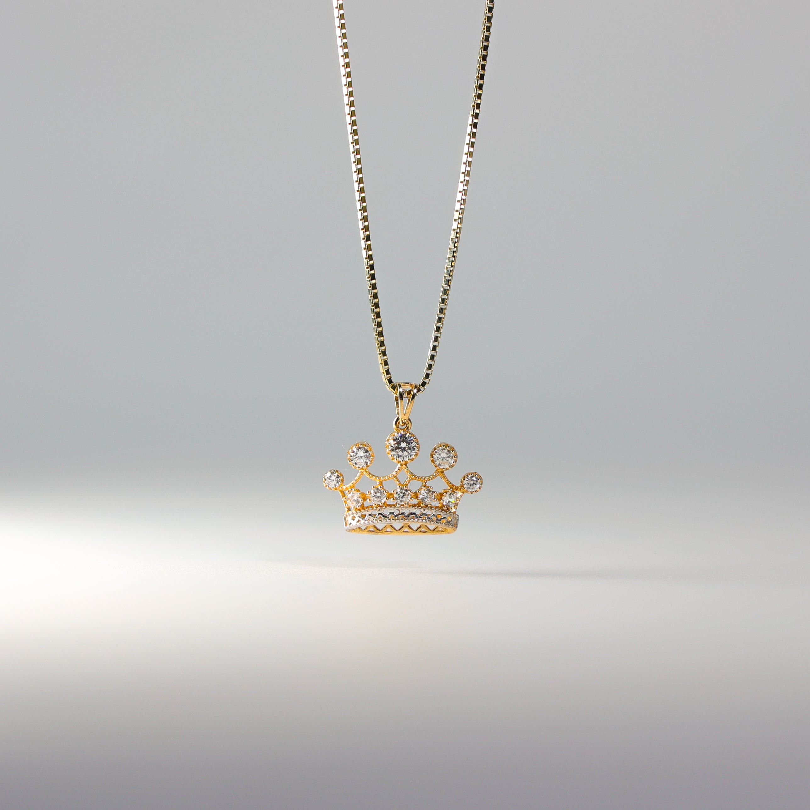 14K Gold Crown Pendant with Cubic Zirconia - Elegant Jewelry Gift for Women (Model 2149) | Perfect for Birthdays, Anniversaries & Special Occasions