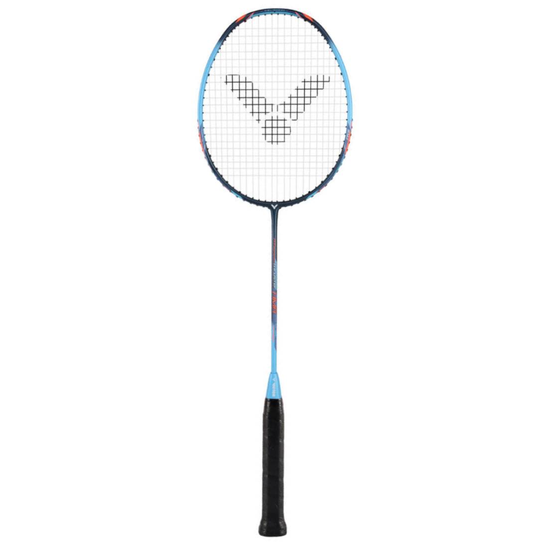 Victor Thruster K HMR Badminton Racket (Factory Strung) - Lightweight Carbon Fiber Shuttlecock Racket for Professional & Recreational Players - Perfect for Tournaments, Training & Casual Play