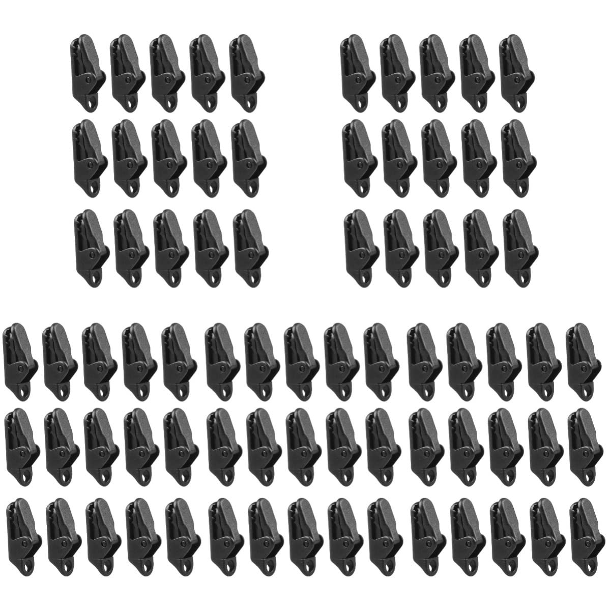 Yardwe 75-Piece Heavy Duty Tarp Clips - Tarpaulin Clips with Thumb Screw for Tent, Awning & Canopy - Durable Camping, Construction & Outdoor Shelter Accessories