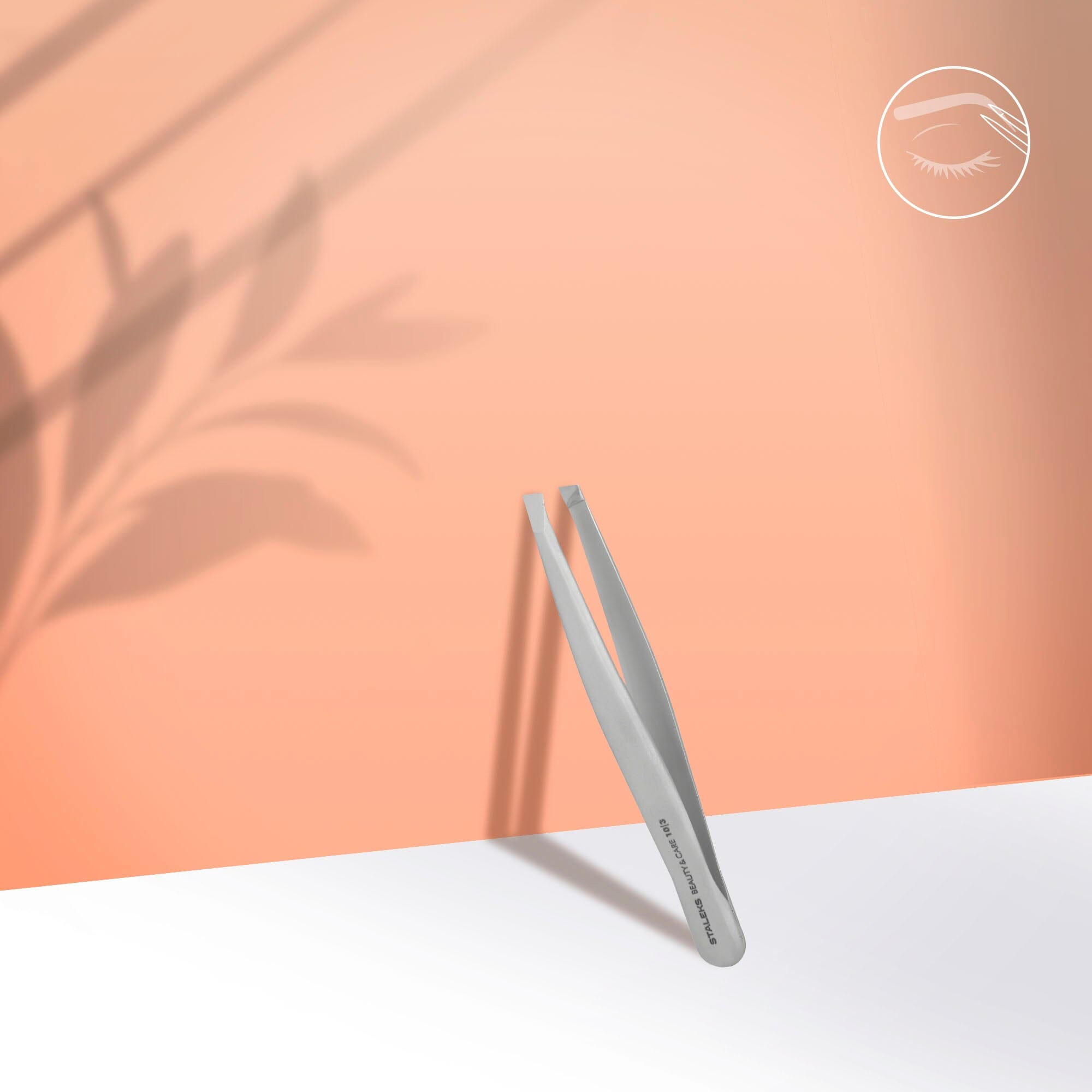 Staleks Professional Wide Slant Eyebrow Tweezers for Precise Hair Removal - Beauty & Care Essential for Salon and Home Use