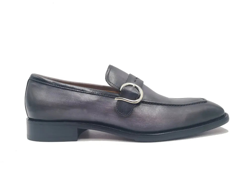 Stylish Single Monk Strap Dress Shoes with Modern Buckle - Perfect for Business, Formal Occasions & Weddings