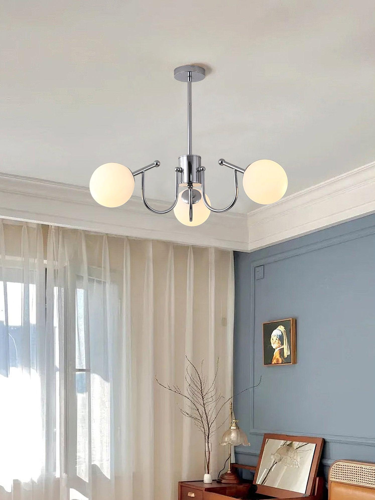 Bianca Chandelier - Elegant Crystal Ceiling Light Fixture for Dining Room & Bedroom | Modern Home Decor Lighting