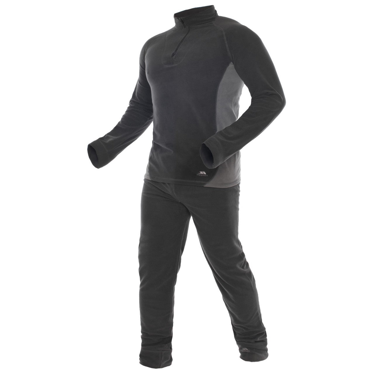 Trespass Thriller Women's Microfleece Top & Bottom Set - Warm Winter Thermal Underwear for Hiking, Camping & Outdoor Activities