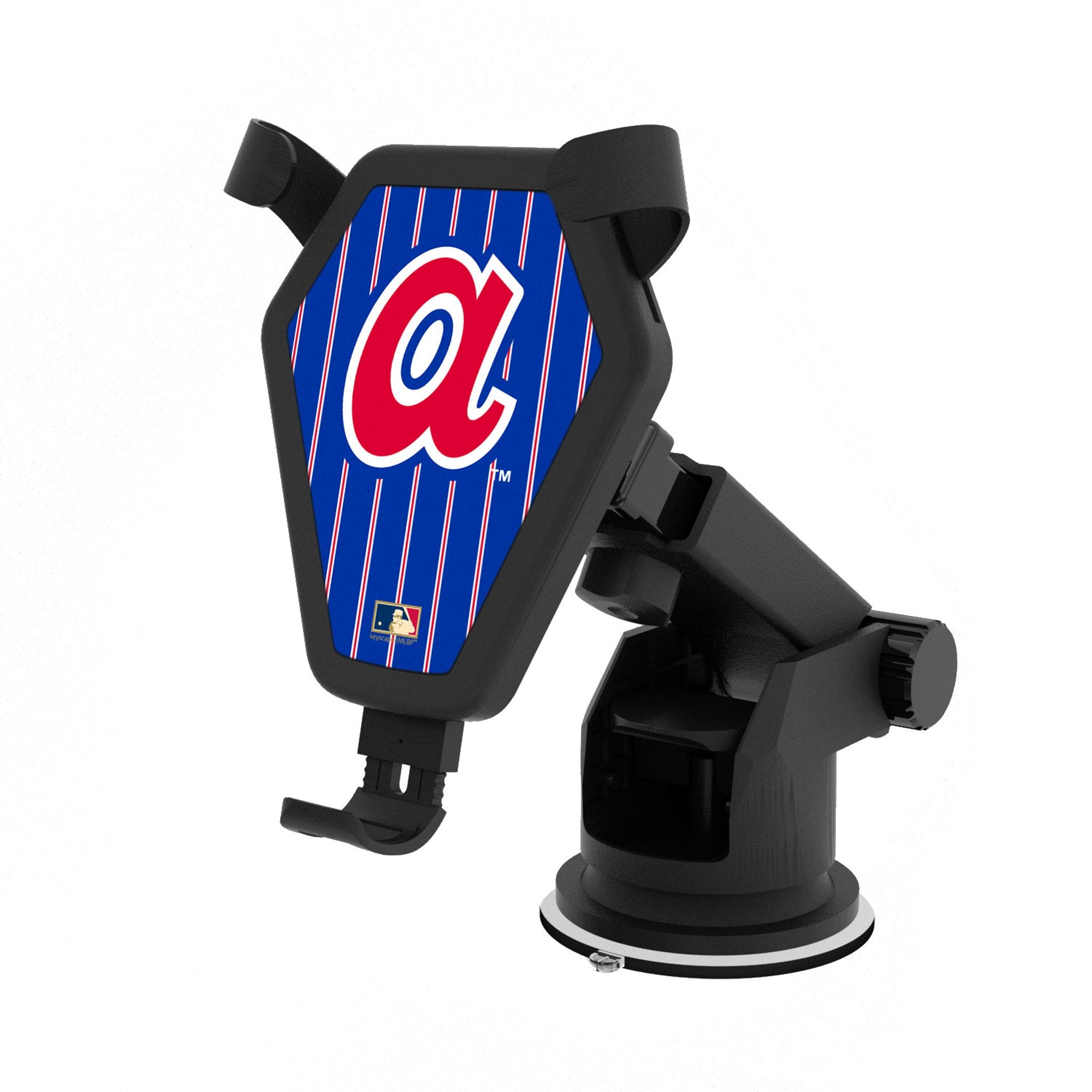 Atlanta Braves 1972-1980 Cooperstown Collection Pinstripe Wireless Car Charger - Fast Charging Phone Mount for Baseball Fans - Perfect for Road Trips & Commuting