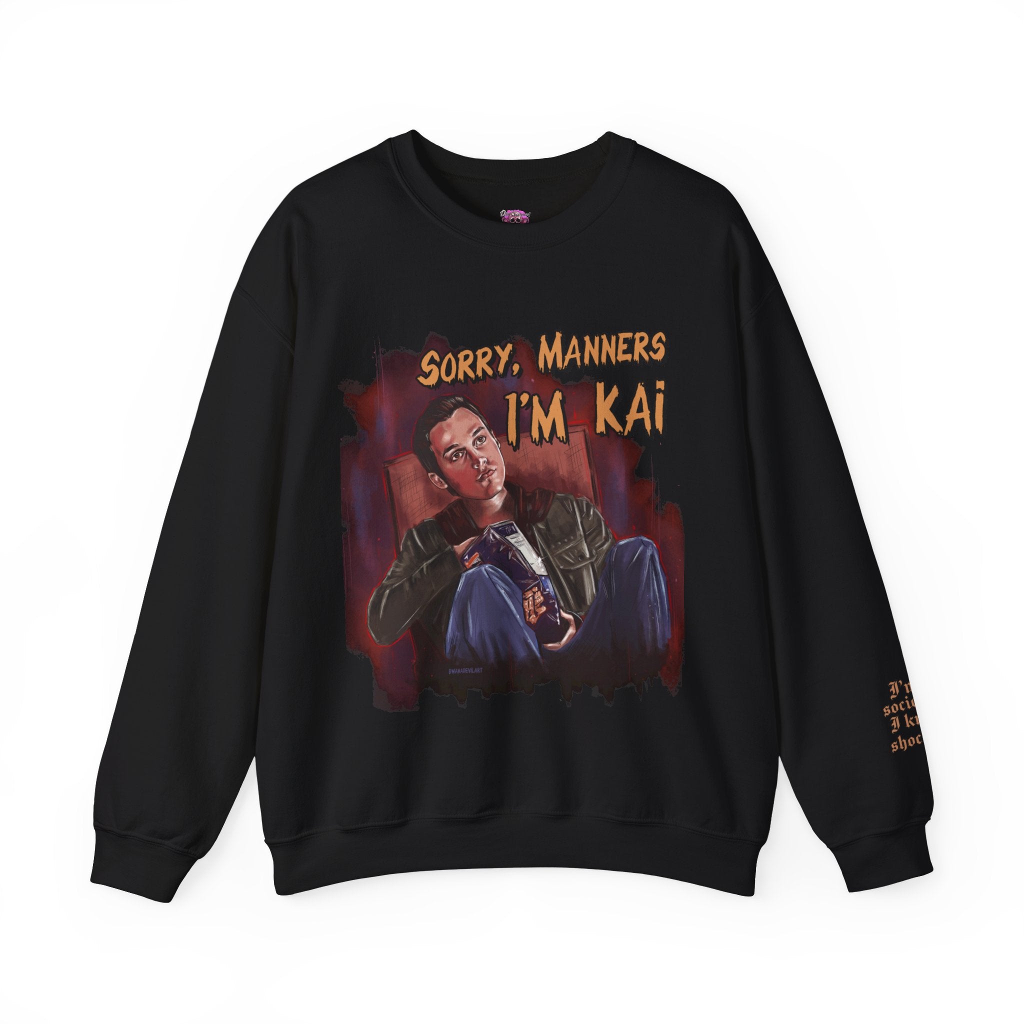Kai Parker Crewneck Sweatshirt for Men & Women - Soft Cotton Pullover Hoodie for Casual Wear, Street Style & Everyday Comfort