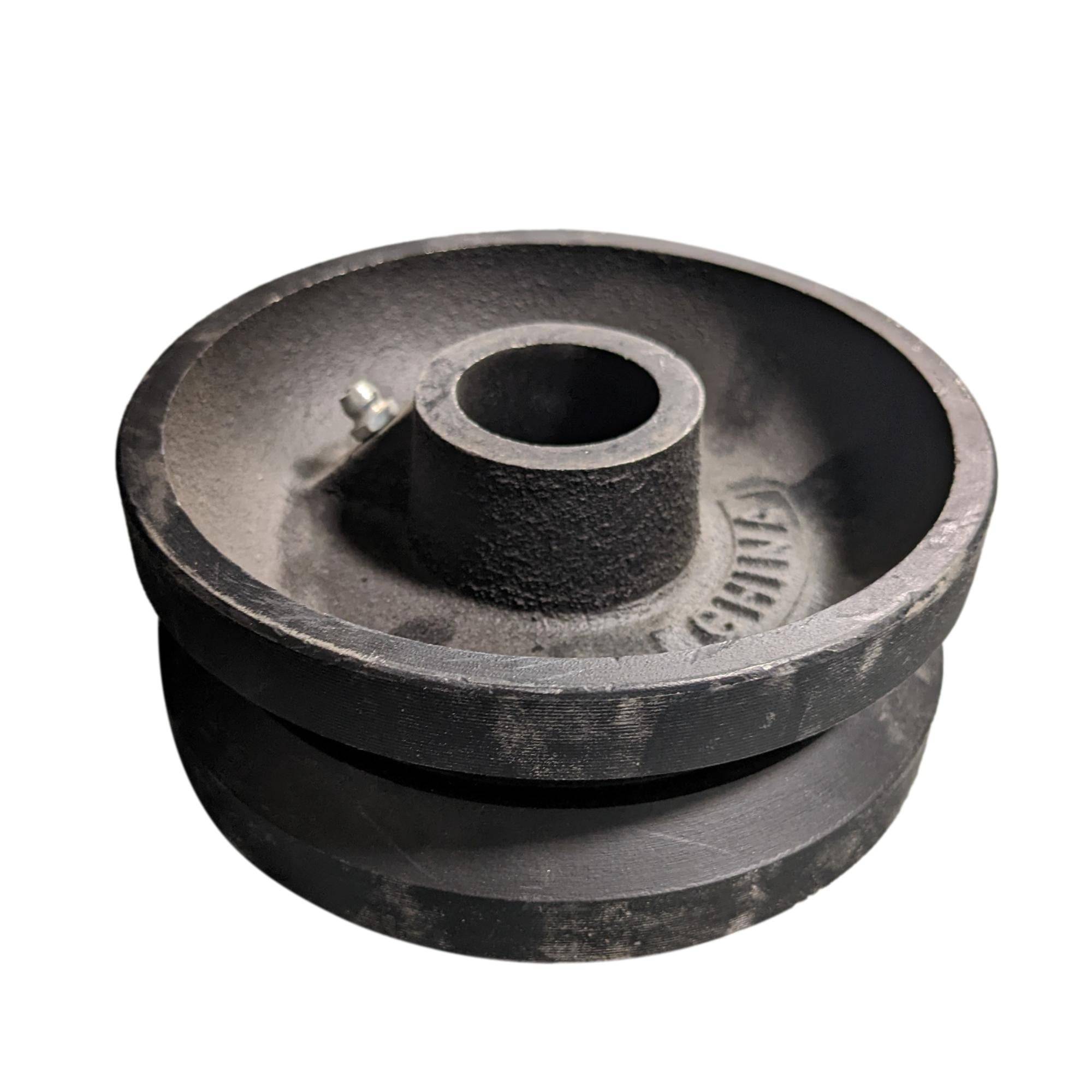 5-Pack Heavy Duty Cast Iron V-Groove Wheels - 900 lbs Capacity Each - Ideal for Industrial Carts, Workbenches, and Machinery Movers