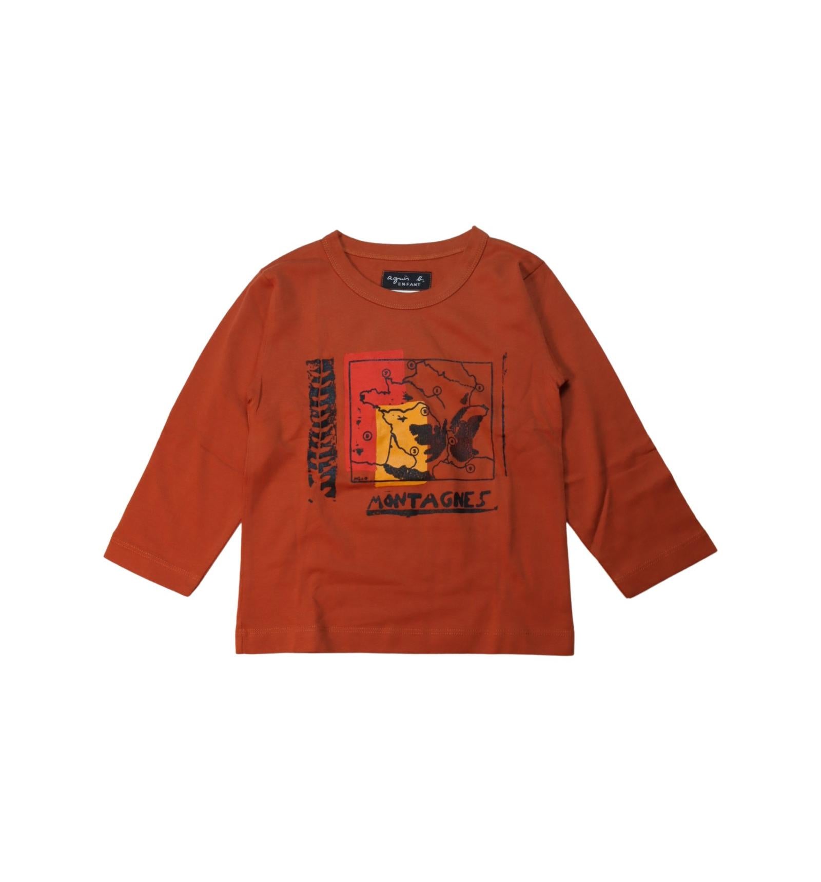 Agnes b. Long Sleeve Cotton T-Shirt for Toddlers - Soft & Comfortable 4T Kids Top for Everyday Wear & Playtime