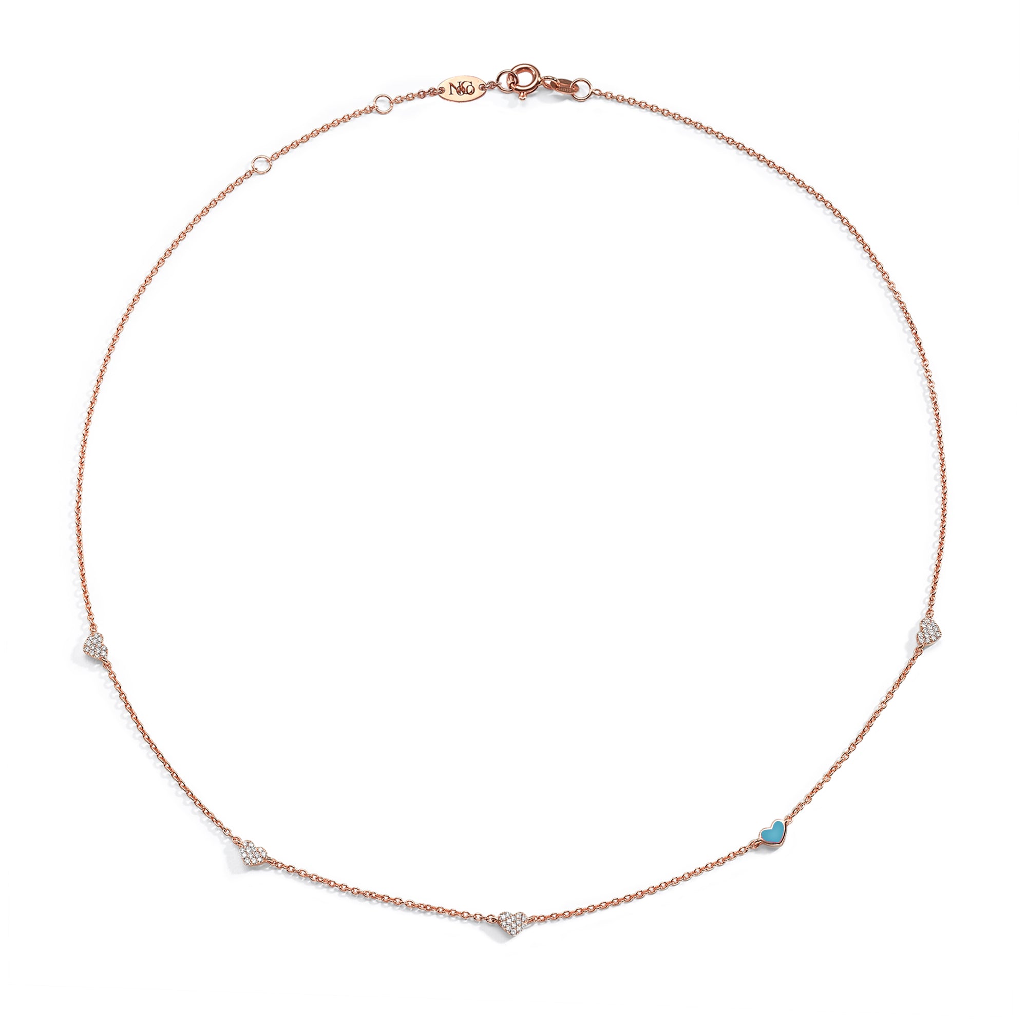 5 Hearts Necklace for Women - Elegant Layered Heart Pendant Jewelry Gift for Her - Perfect for Valentine's Day, Anniversary & Romantic Occasions